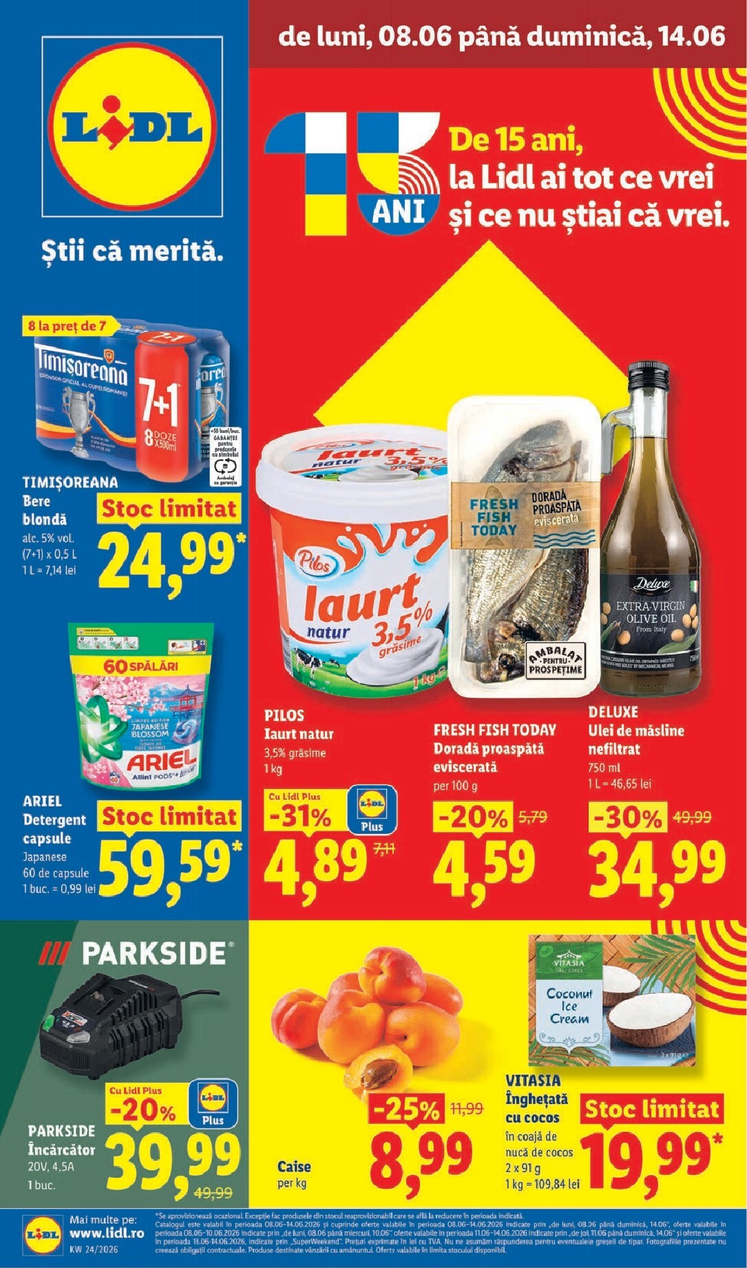 lidl - Lidl pliante pentru săptămâna viitoare de la luni 08.06.2026 până la duminică 14.06.2026