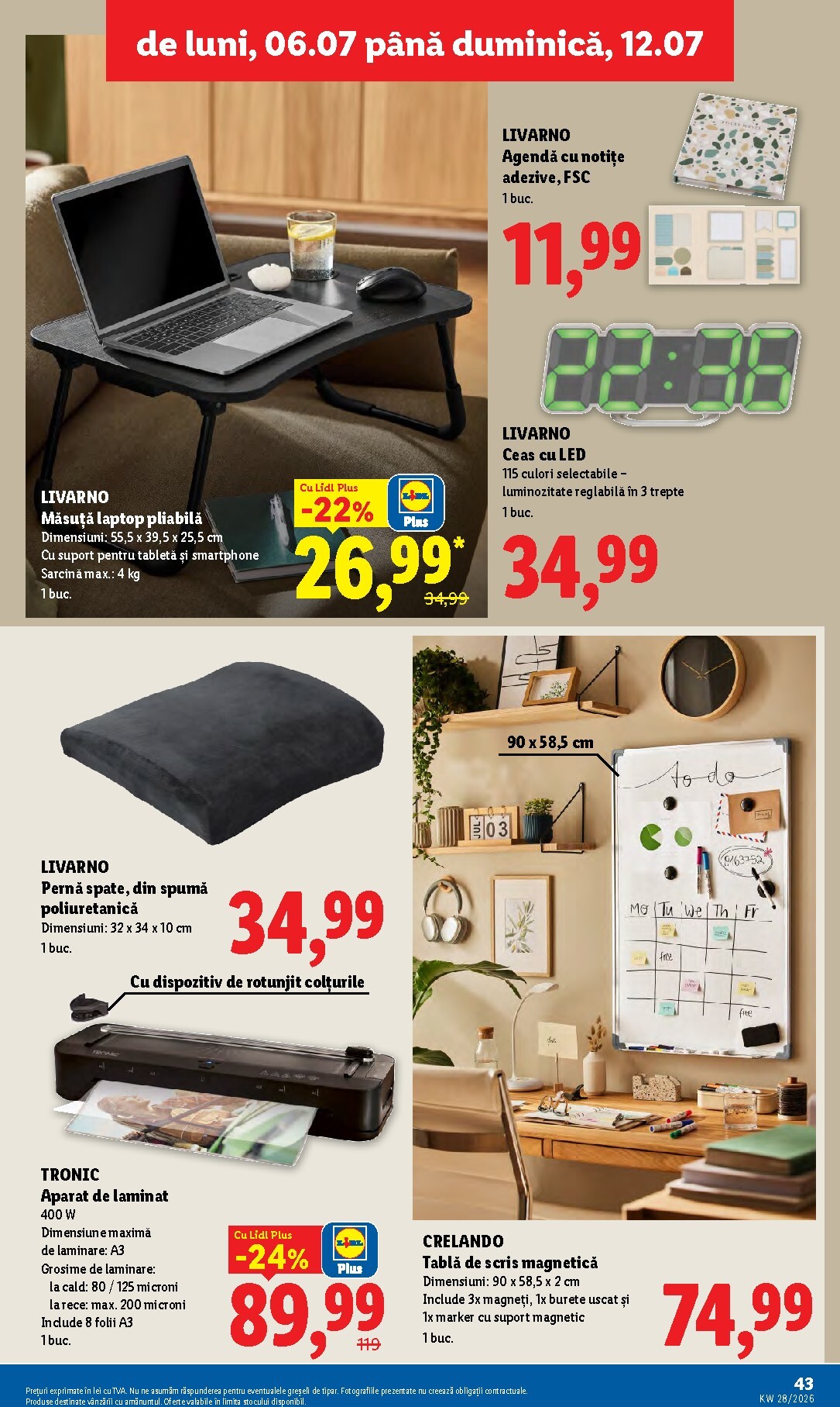 lidl - Lidl pliante pentru săptămâna viitoare de la luni 06.07.2026 până la duminică 12.07.2026 - page: 43