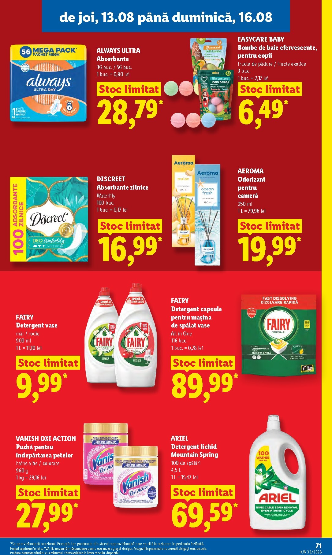 lidl - Lidl pliante pentru săptămâna viitoare de la luni 10.08.2026 până la duminică 16.08.2026 - page: 71