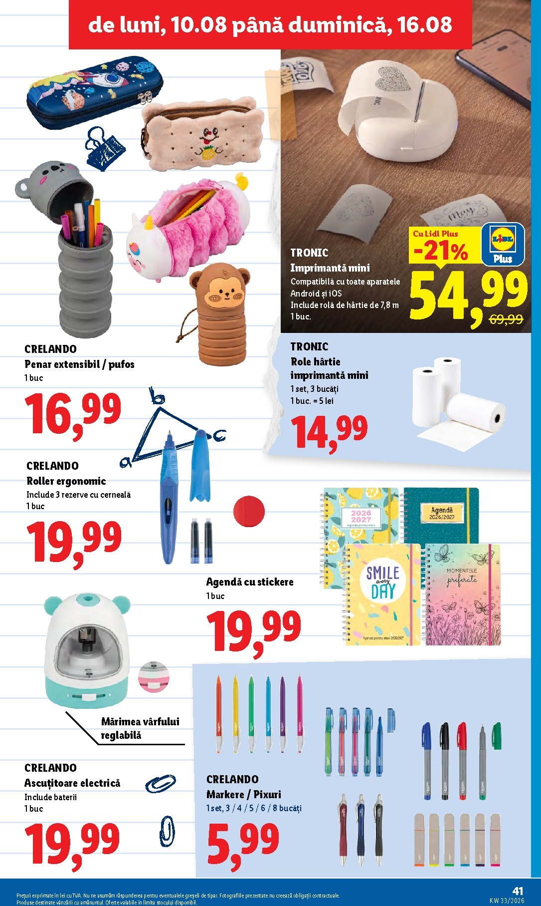 lidl - Lidl pliante pentru săptămâna viitoare de la luni 10.08.2026 până la duminică 16.08.2026 - page: 41