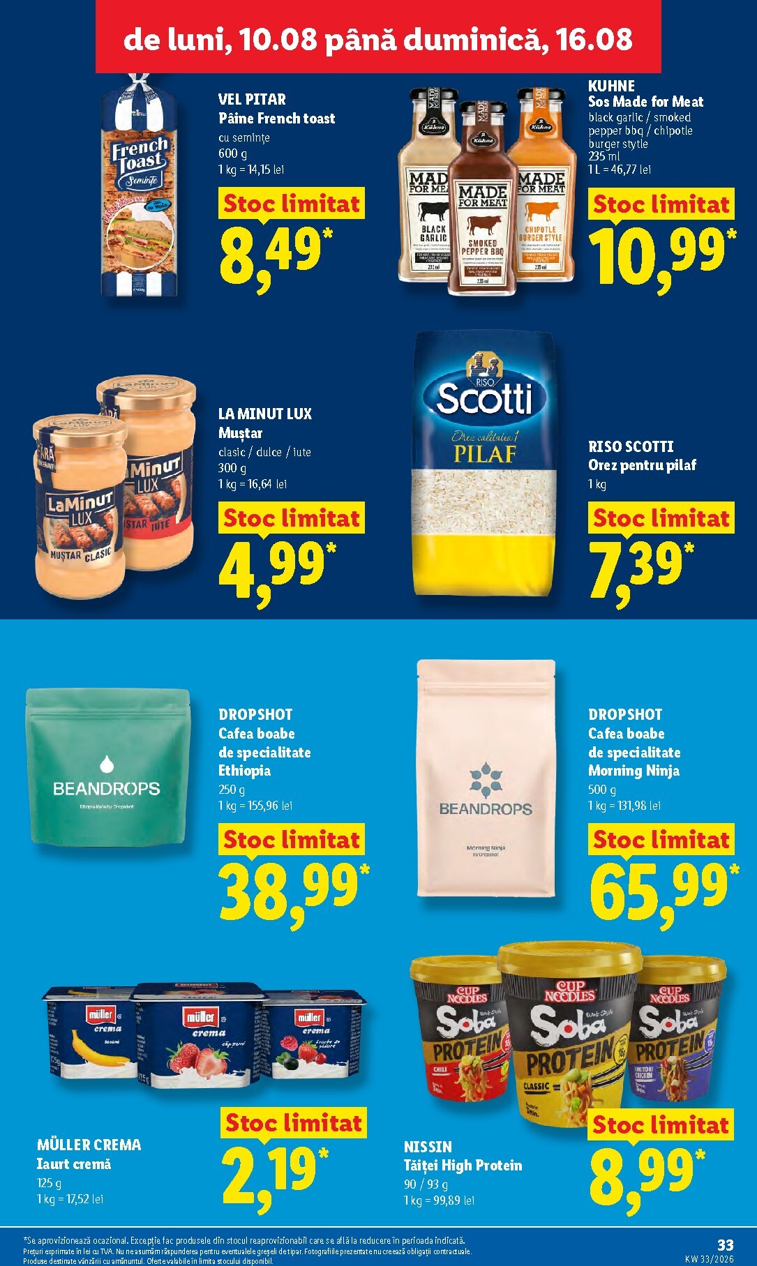 lidl - Lidl pliante pentru săptămâna viitoare de la luni 10.08.2026 până la duminică 16.08.2026 - page: 33