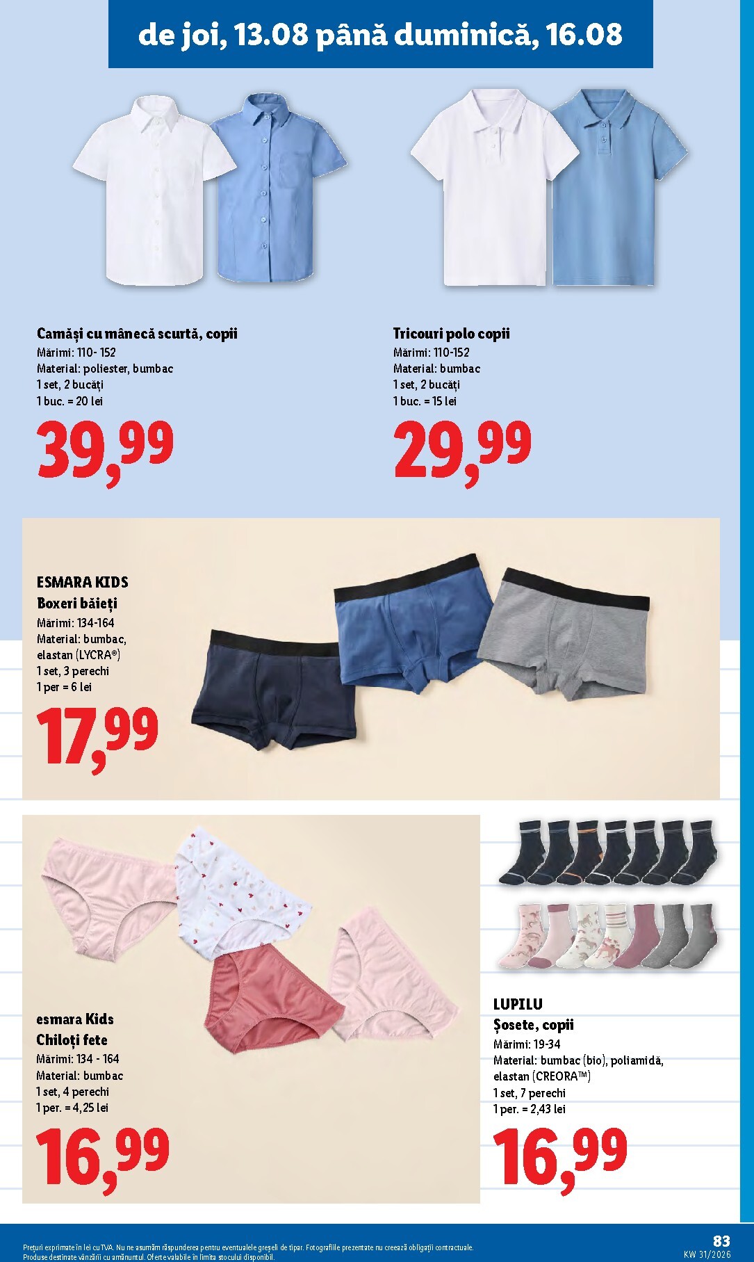 lidl - Lidl pliante pentru săptămâna viitoare de la luni 10.08.2026 până la duminică 16.08.2026 - page: 83