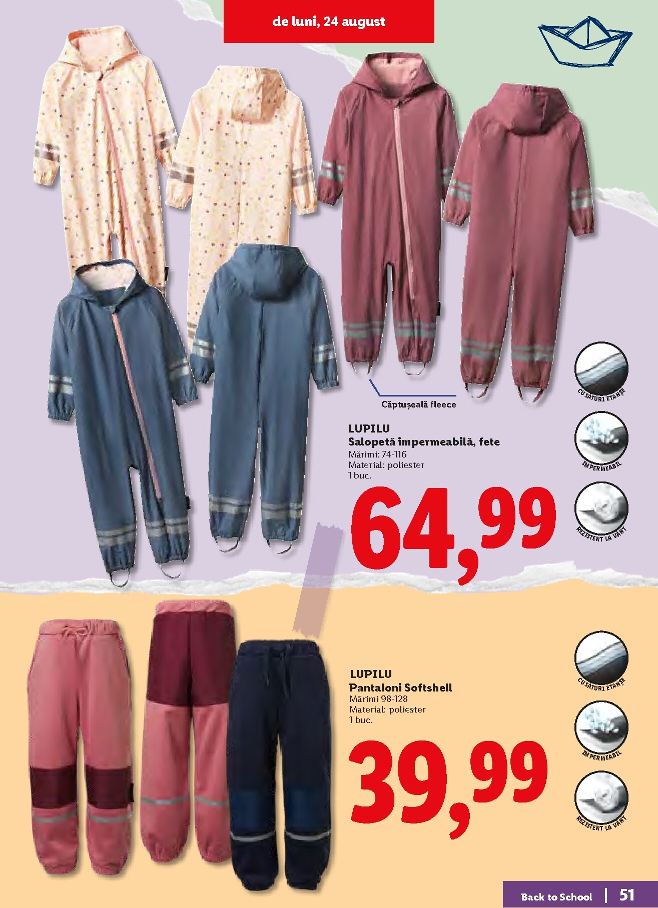 lidl - Lidl - Back to school pliante pentru săptămâna viitoare de la luni 10.08.2026 până la duminică 30.08.2026 - page: 51