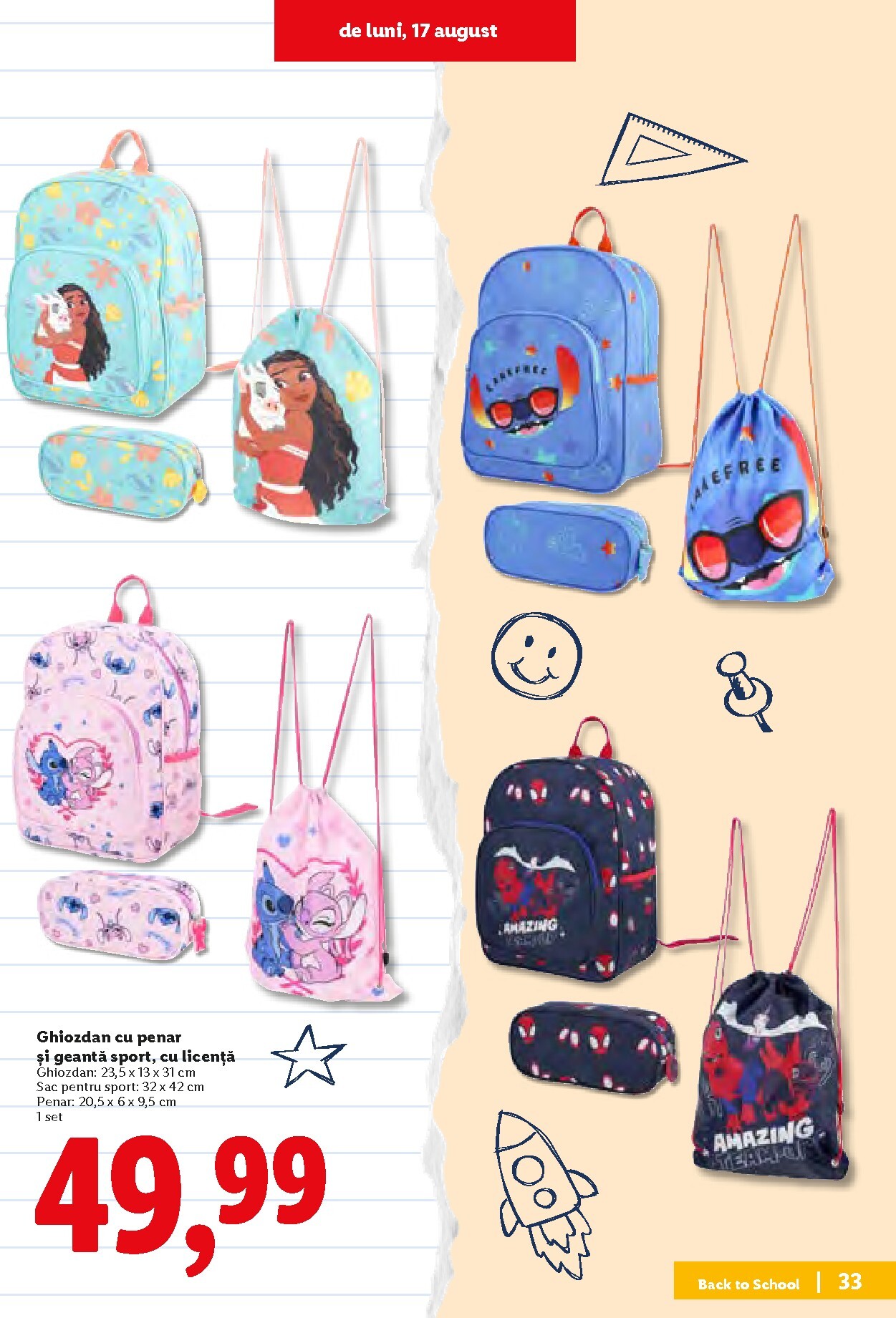 lidl - Lidl - Back to school pliante pentru săptămâna viitoare de la luni 10.08.2026 până la duminică 30.08.2026 - page: 33