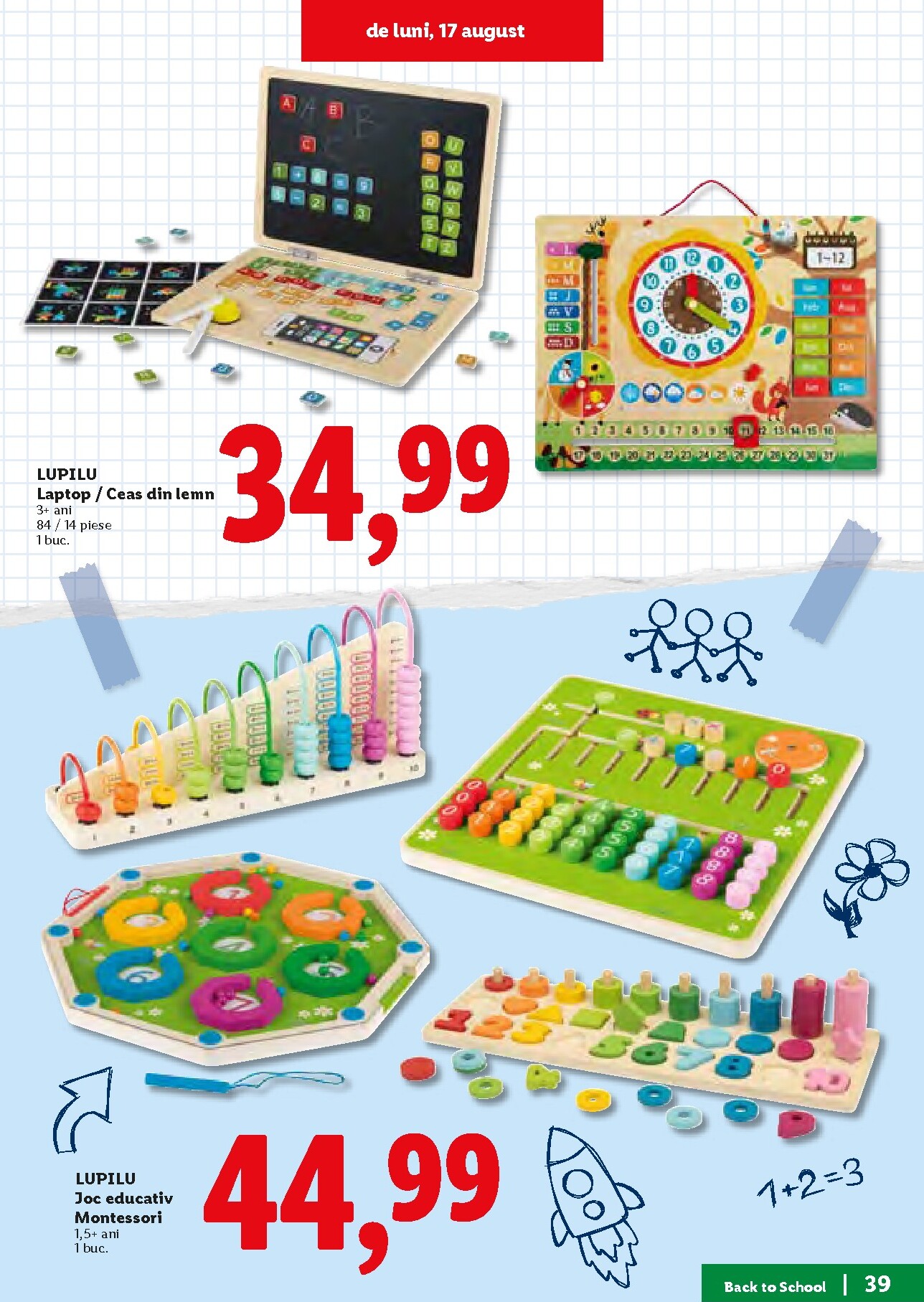 lidl - Lidl - Back to school pliante pentru săptămâna viitoare de la luni 10.08.2026 până la duminică 30.08.2026 - page: 39