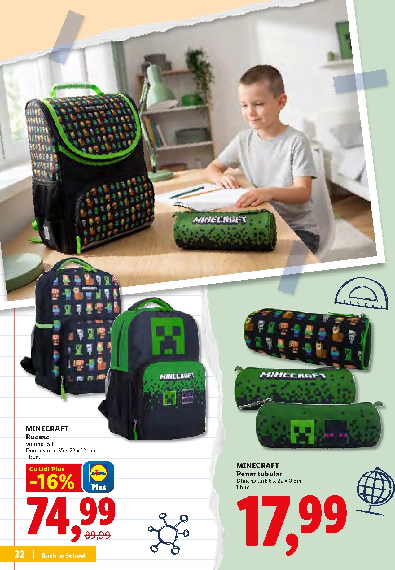 lidl - Lidl - Back to school pliante pentru săptămâna viitoare de la luni 10.08.2026 până la duminică 30.08.2026 - page: 32