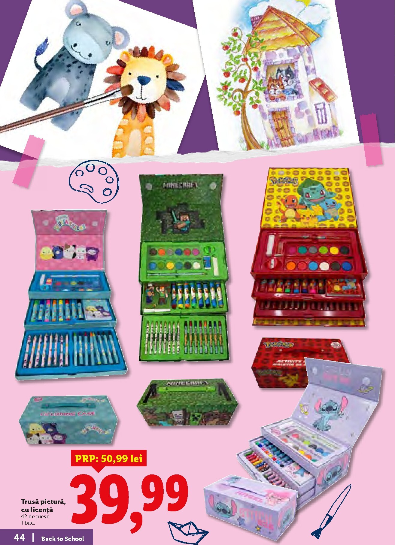 lidl - Lidl - Back to school pliante pentru săptămâna viitoare de la luni 10.08.2026 până la duminică 30.08.2026 - page: 44