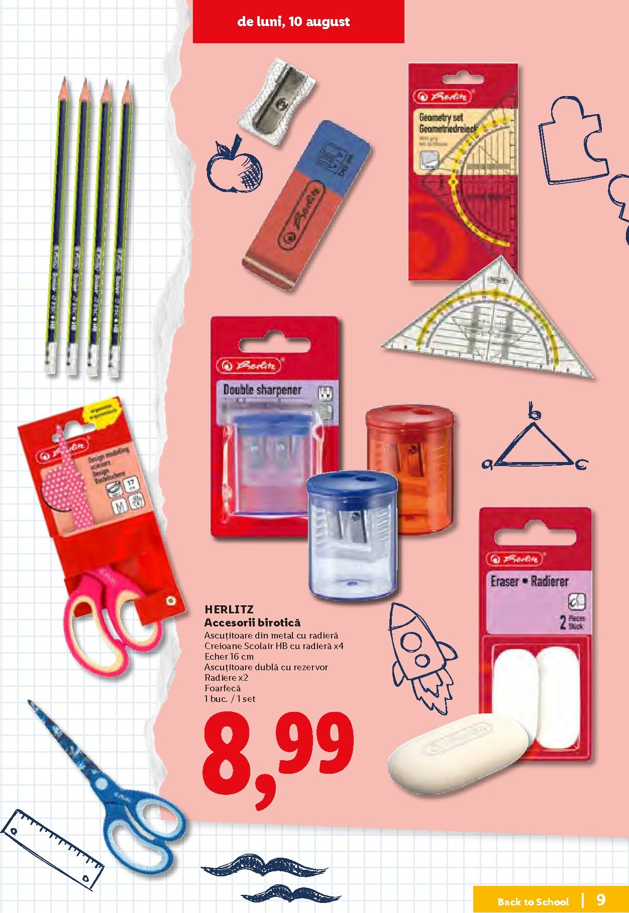 lidl - Lidl - Back to school pliante pentru săptămâna viitoare de la luni 10.08.2026 până la duminică 30.08.2026 - page: 9