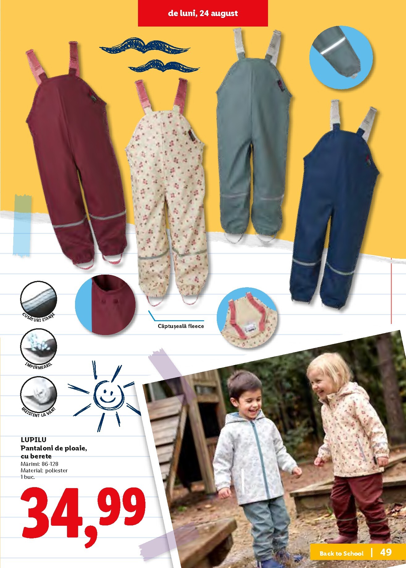 lidl - Lidl - Back to school pliante pentru săptămâna viitoare de la luni 10.08.2026 până la duminică 30.08.2026 - page: 49