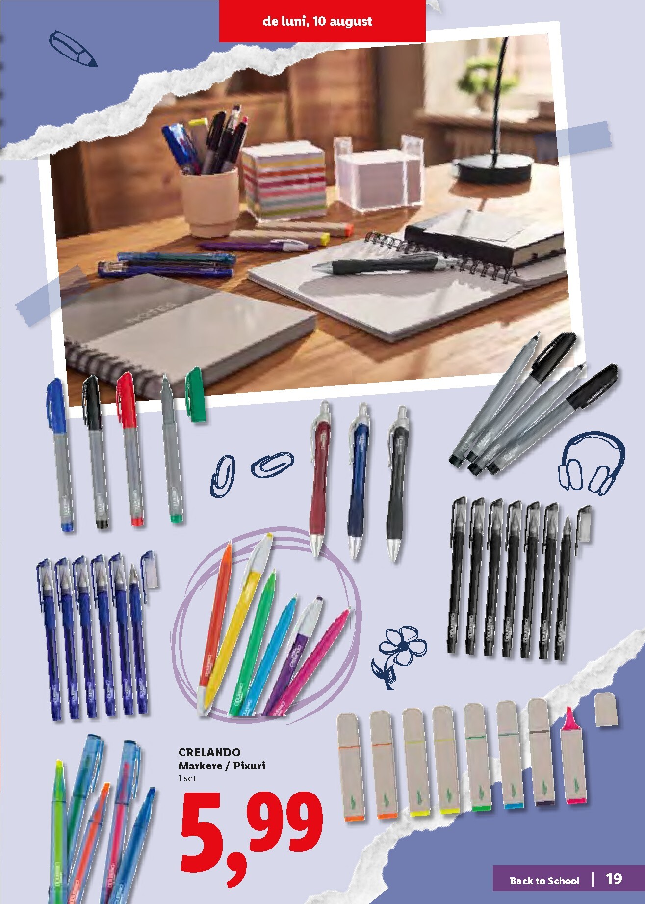 lidl - Lidl - Back to school pliante pentru săptămâna viitoare de la luni 10.08.2026 până la duminică 30.08.2026 - page: 19