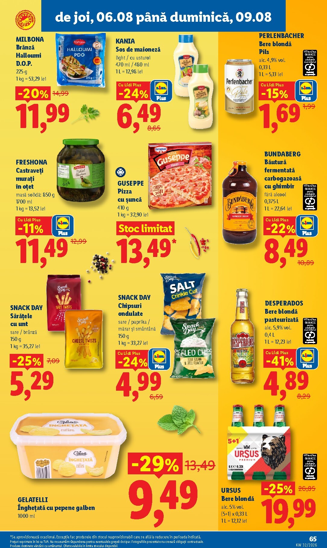 lidl - Brosura Lidl valabilă de la luni 03.08.2026 până la duminică 09.08.2026 - page: 65
