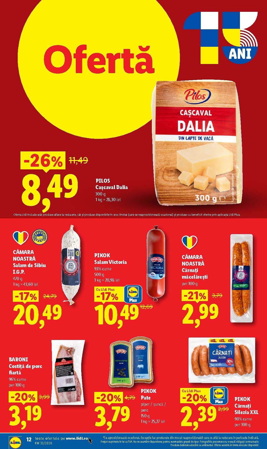 lidl - Brosura Lidl valabilă de la luni 03.08.2026 până la duminică 09.08.2026 - page: 12