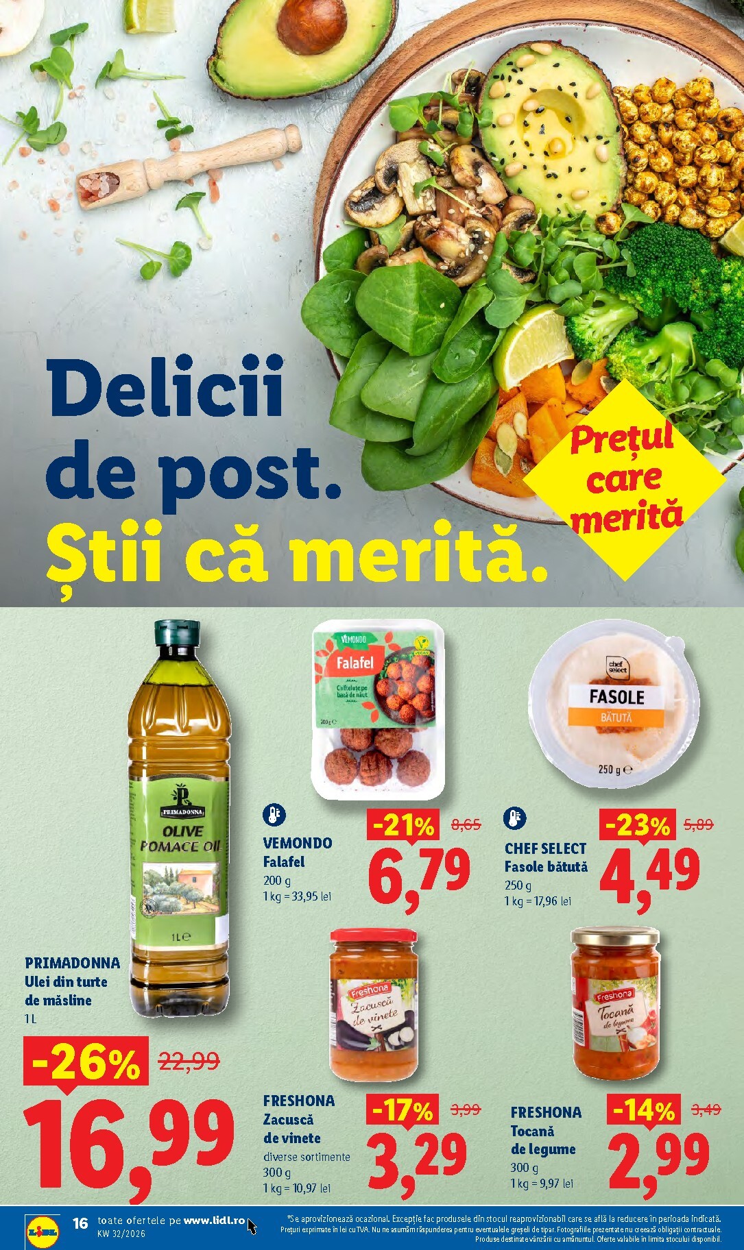 lidl - Brosura Lidl valabilă de la luni 03.08.2026 până la duminică 09.08.2026 - page: 16