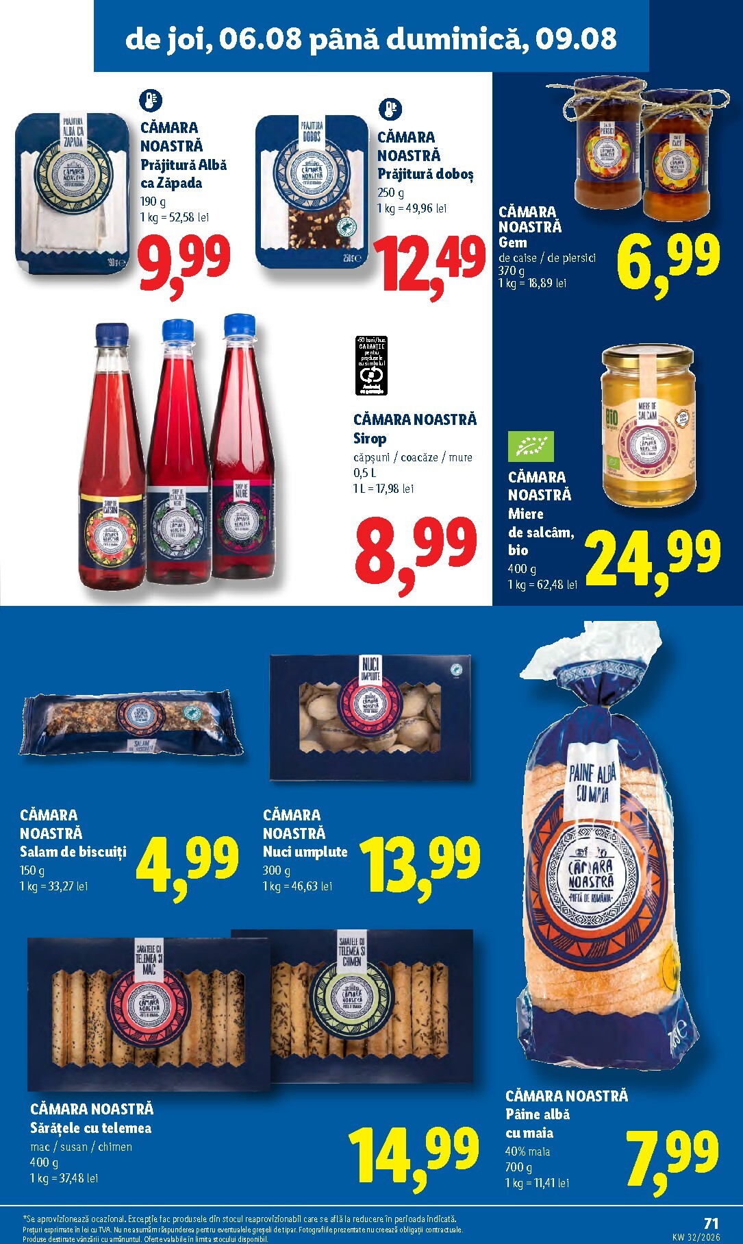 lidl - Brosura Lidl valabilă de la luni 03.08.2026 până la duminică 09.08.2026 - page: 71