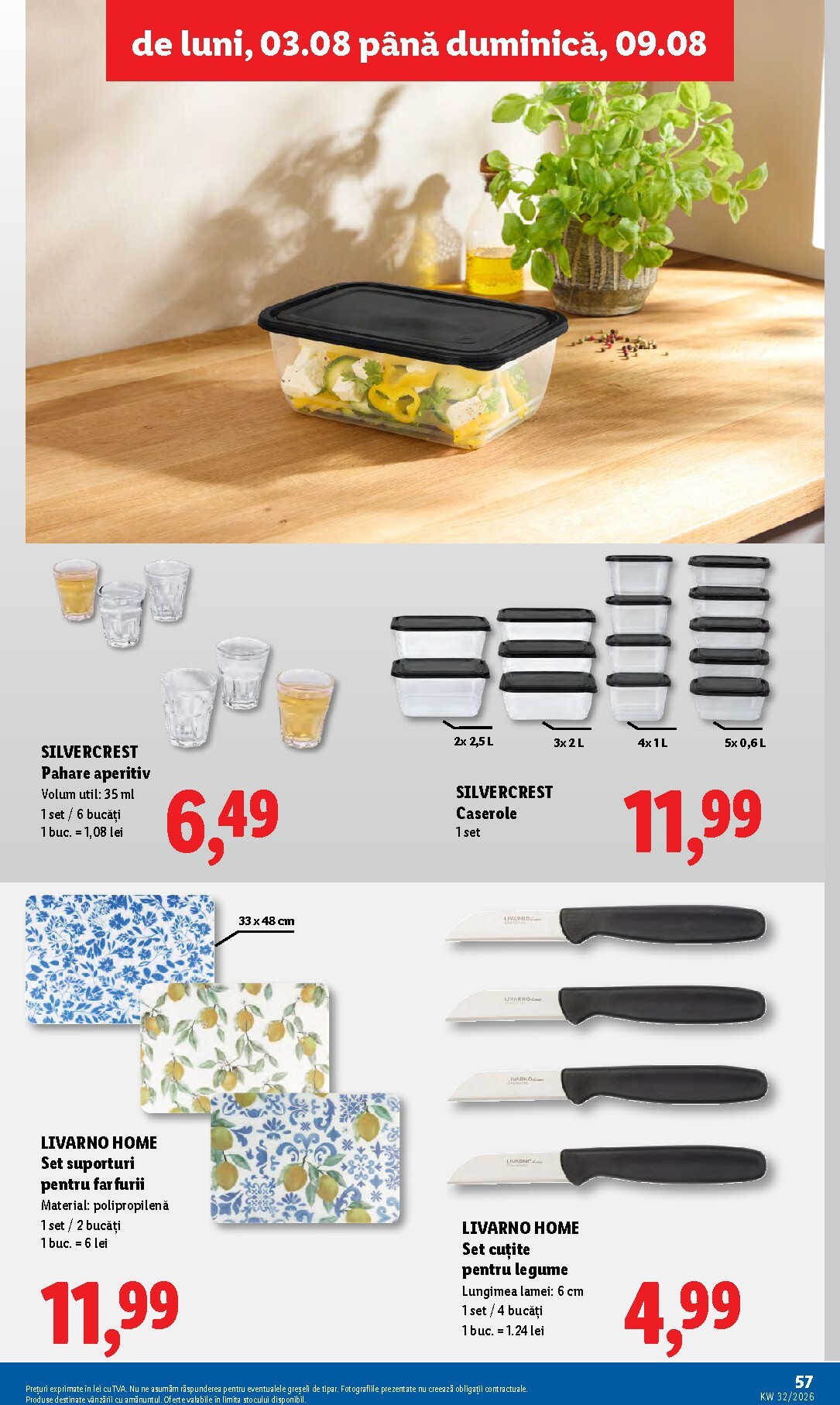lidl - Brosura Lidl valabilă de la luni 03.08.2026 până la duminică 09.08.2026 - page: 57