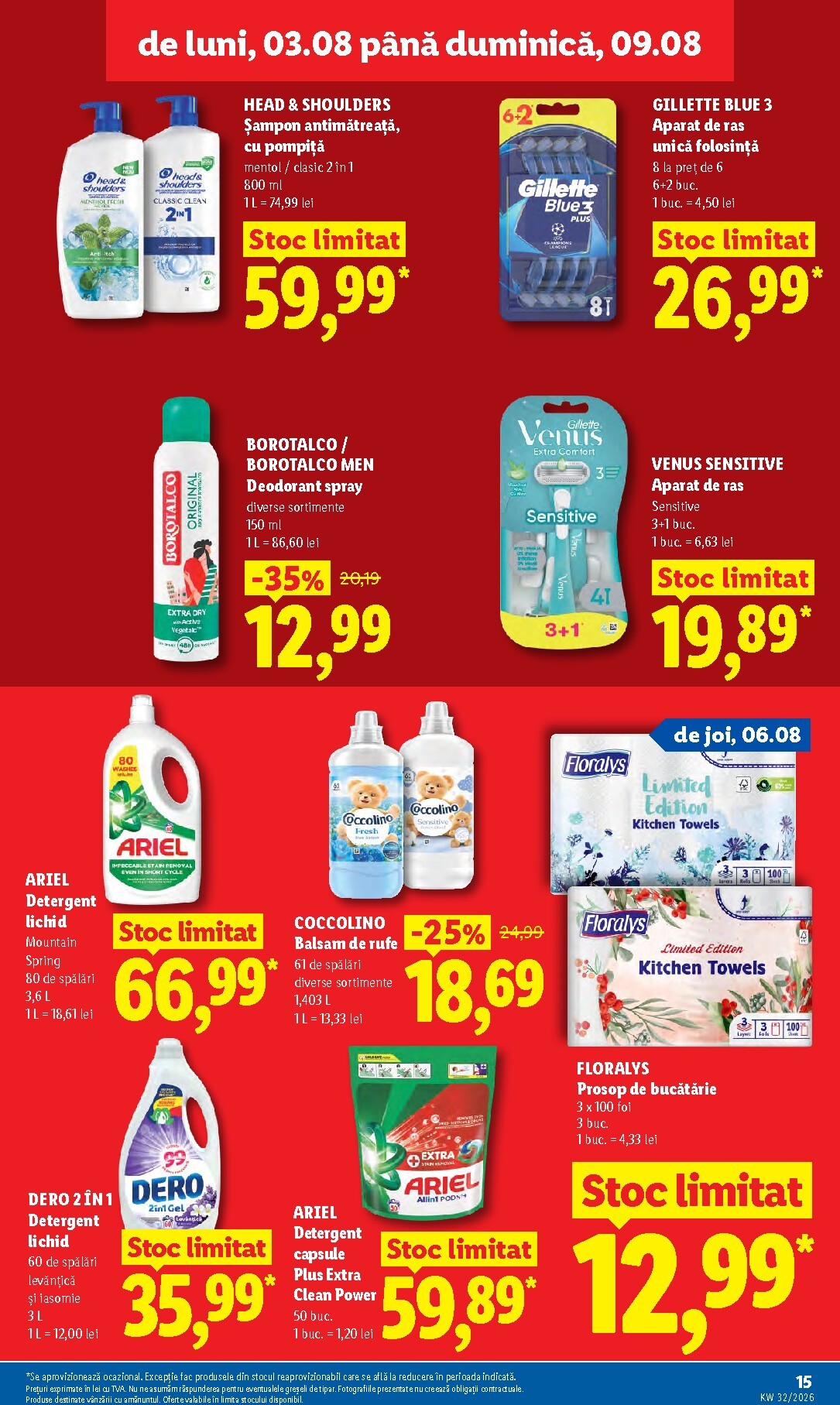 lidl - Brosura Lidl valabilă de la luni 03.08.2026 până la duminică 09.08.2026 - page: 15