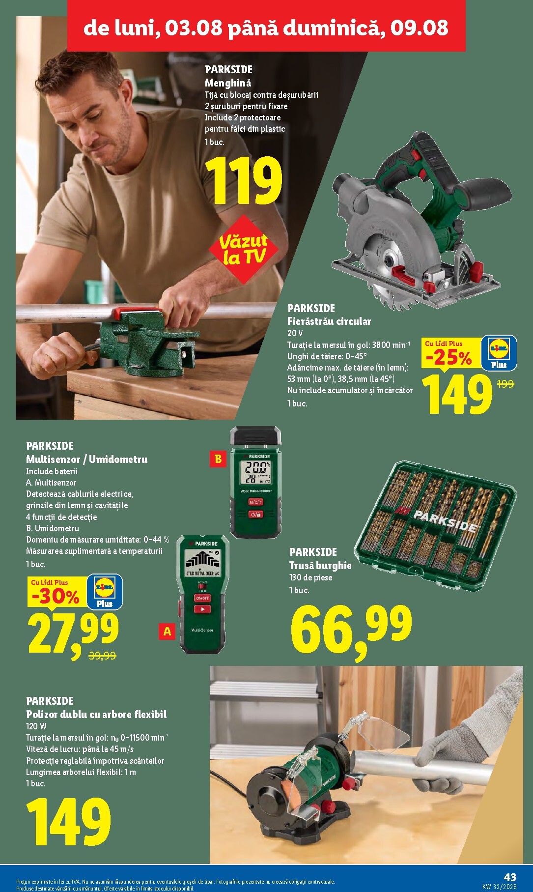 lidl - Brosura Lidl valabilă de la luni 03.08.2026 până la duminică 09.08.2026 - page: 43