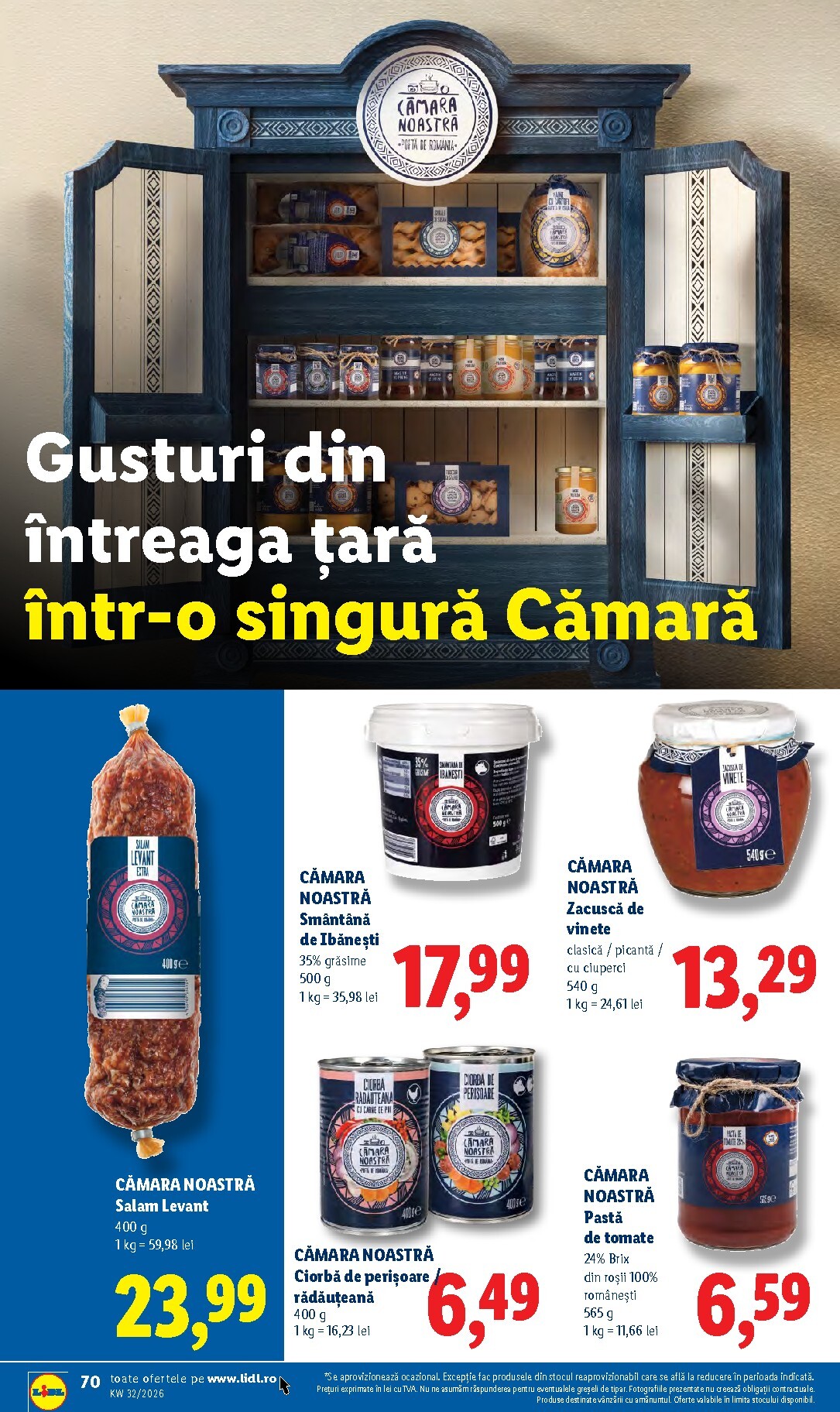 lidl - Brosura Lidl valabilă de la luni 03.08.2026 până la duminică 09.08.2026 - page: 70
