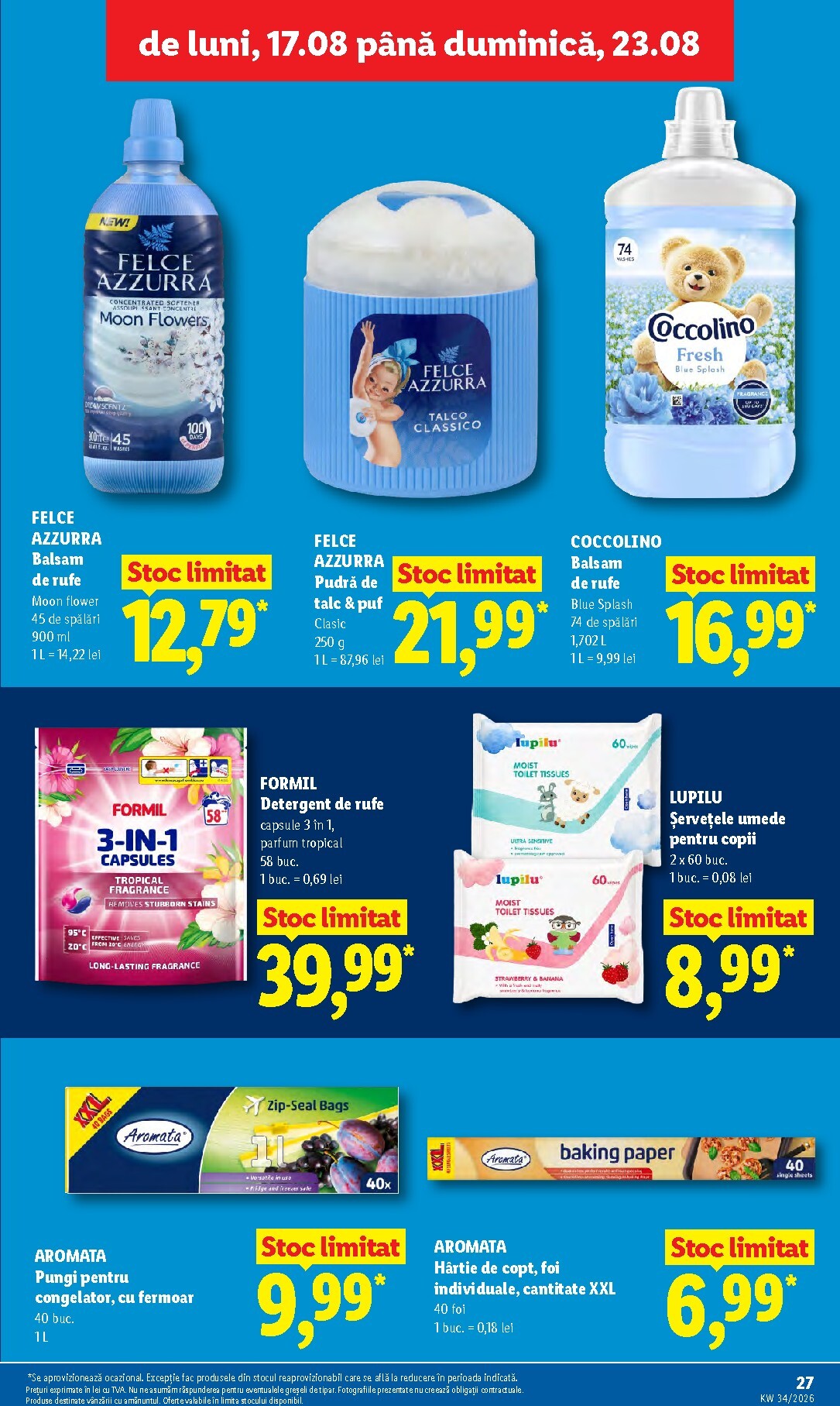 lidl - Lidl pliante pentru săptămâna viitoare de la luni 17.08.2026 până la duminică 23.08.2026 - page: 27