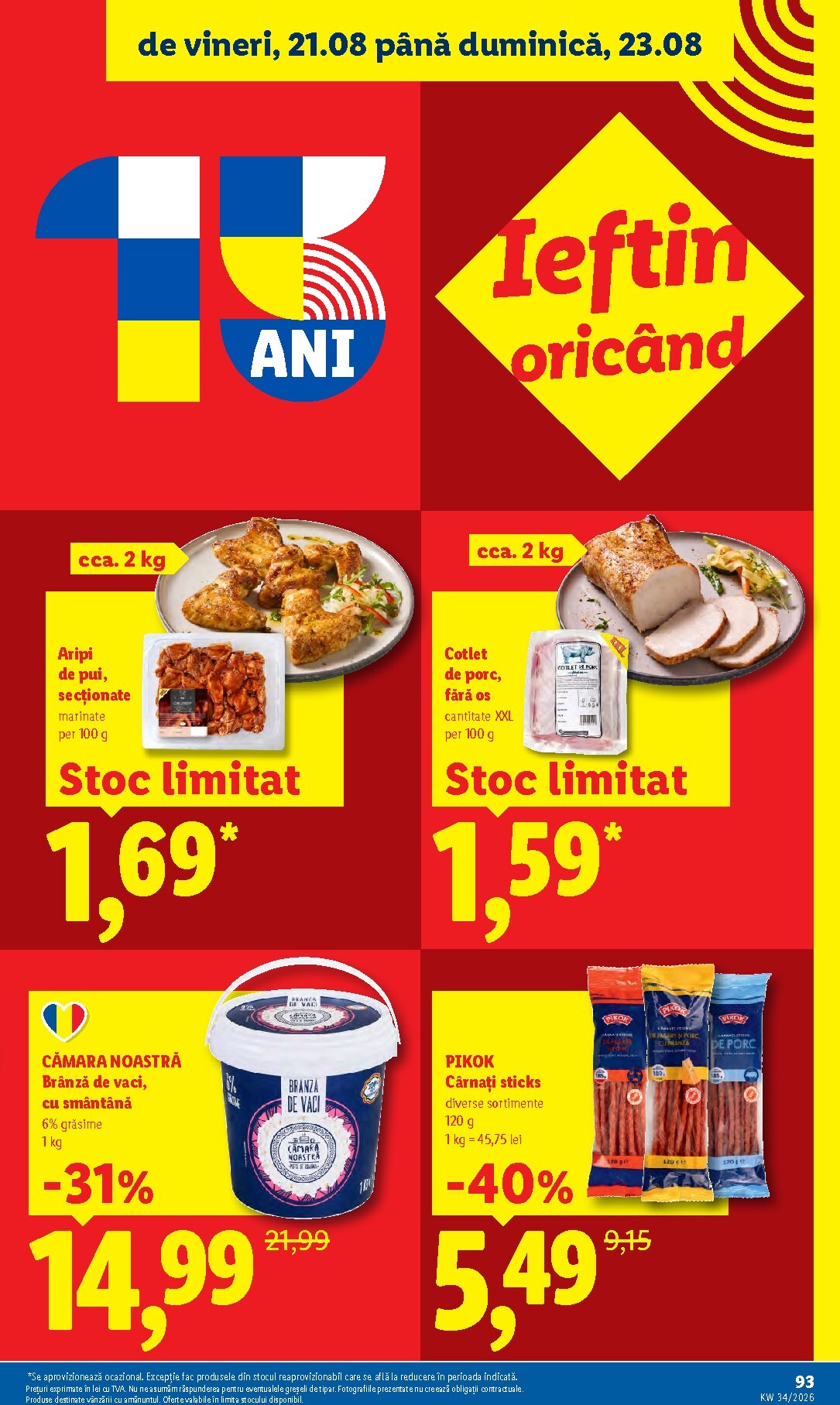 lidl - Lidl pliante pentru săptămâna viitoare de la luni 17.08.2026 până la duminică 23.08.2026 - page: 93