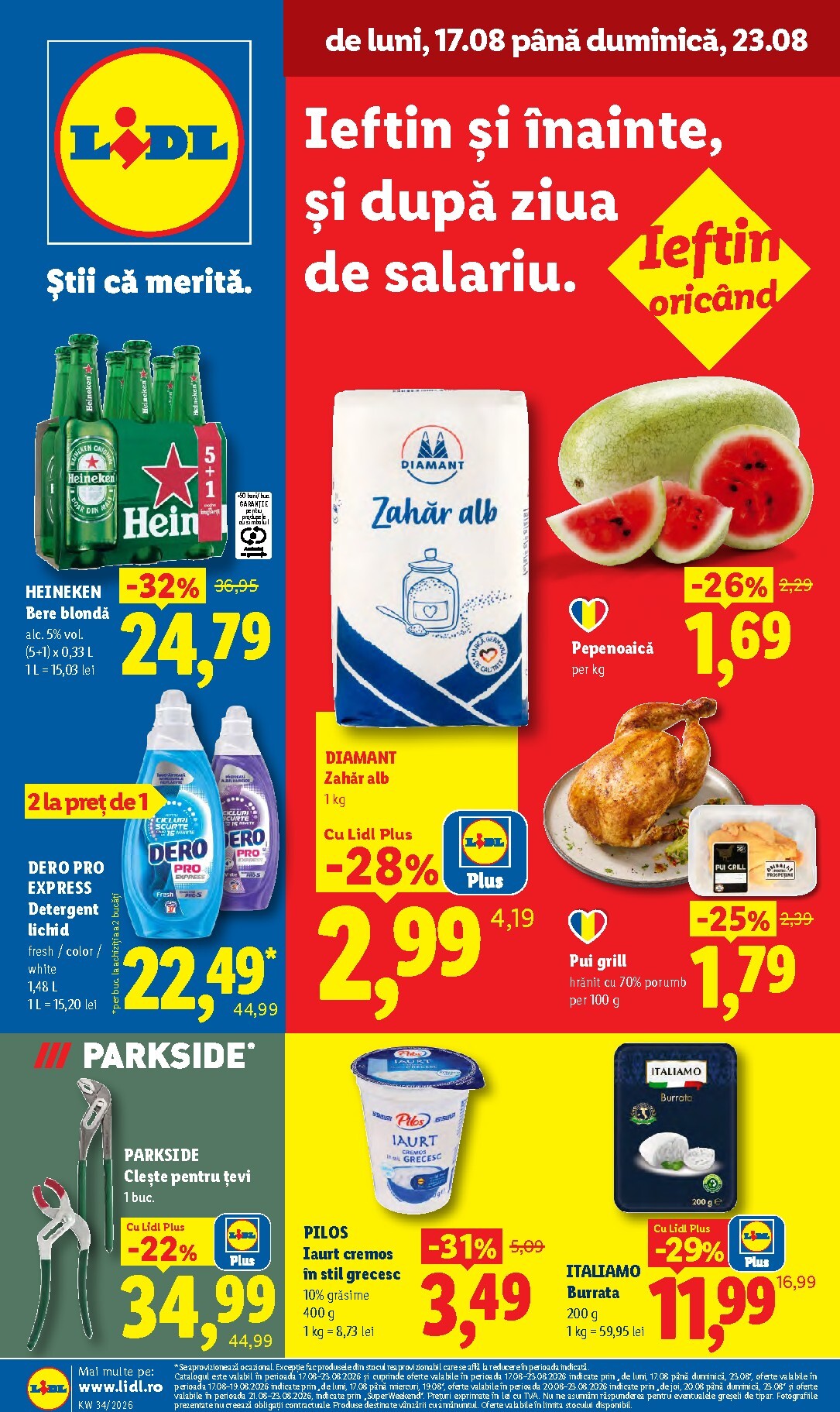 lidl - Lidl pliante pentru săptămâna viitoare de la luni 17.08.2026 până la duminică 23.08.2026