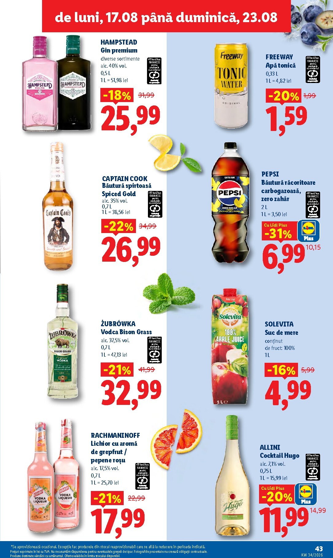lidl - Lidl pliante pentru săptămâna viitoare de la luni 17.08.2026 până la duminică 23.08.2026 - page: 43