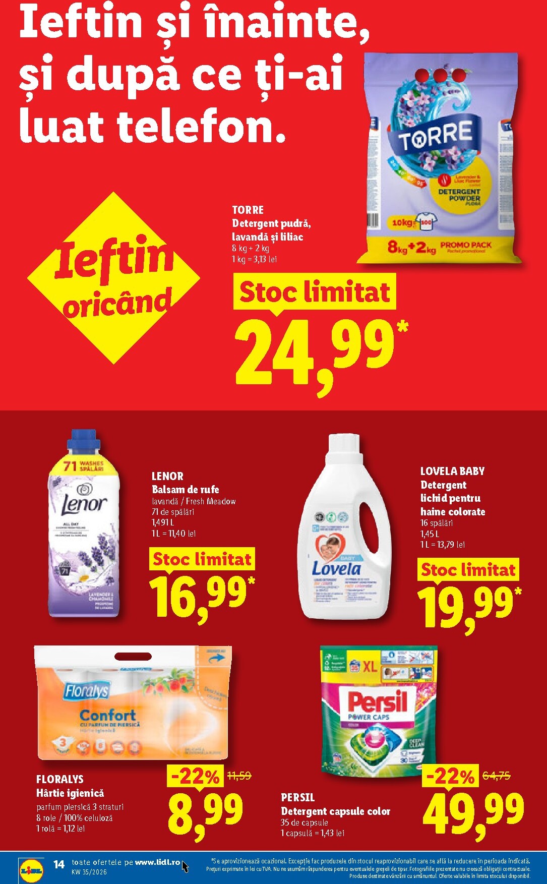 lidl - Lidl pliante pentru săptămâna viitoare de la luni 24.08.2026 până la duminică 30.08.2026 - page: 14