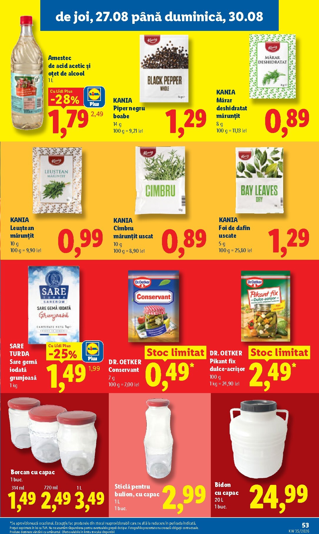 lidl - Lidl pliante pentru săptămâna viitoare de la luni 24.08.2026 până la duminică 30.08.2026 - page: 53