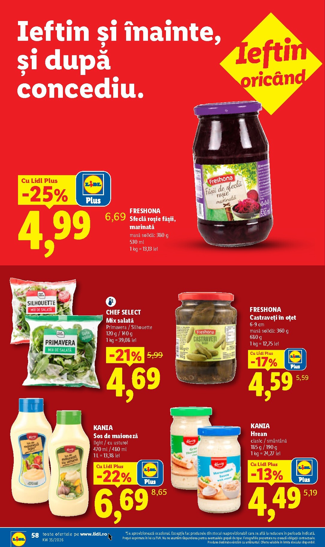 lidl - Lidl pliante pentru săptămâna viitoare de la luni 24.08.2026 până la duminică 30.08.2026 - page: 58