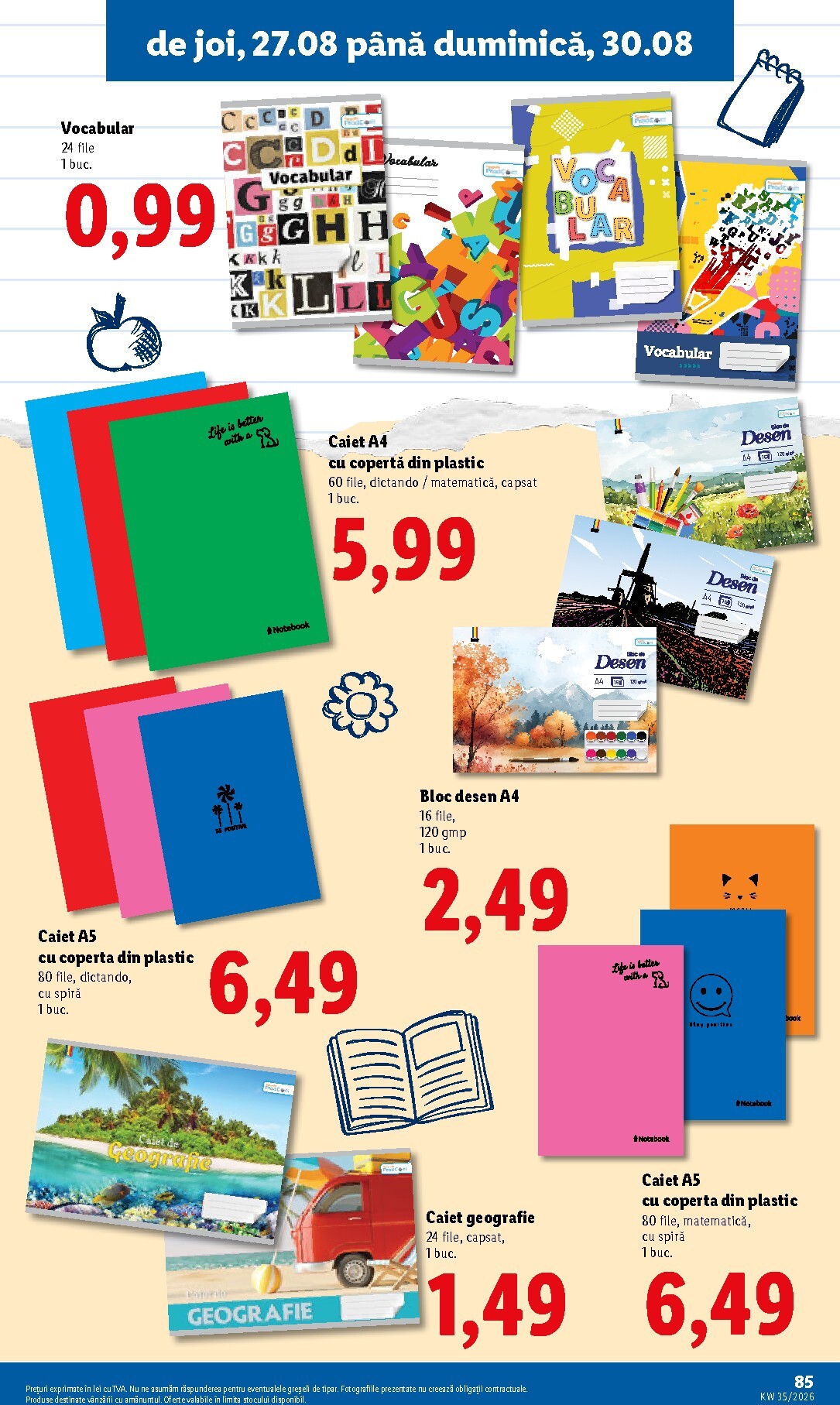lidl - Lidl pliante pentru săptămâna viitoare de la luni 24.08.2026 până la duminică 30.08.2026 - page: 85