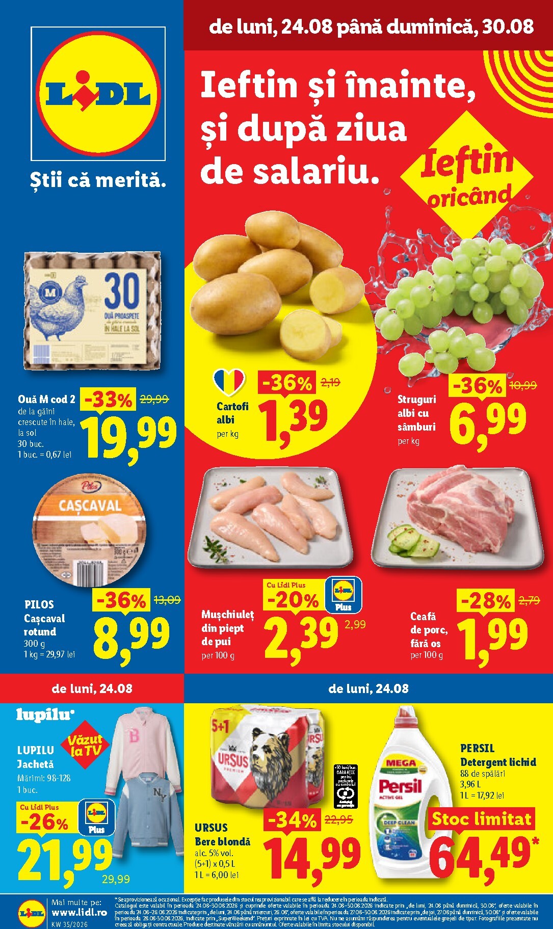 lidl - Lidl pliante pentru săptămâna viitoare de la luni 24.08.2026 până la duminică 30.08.2026