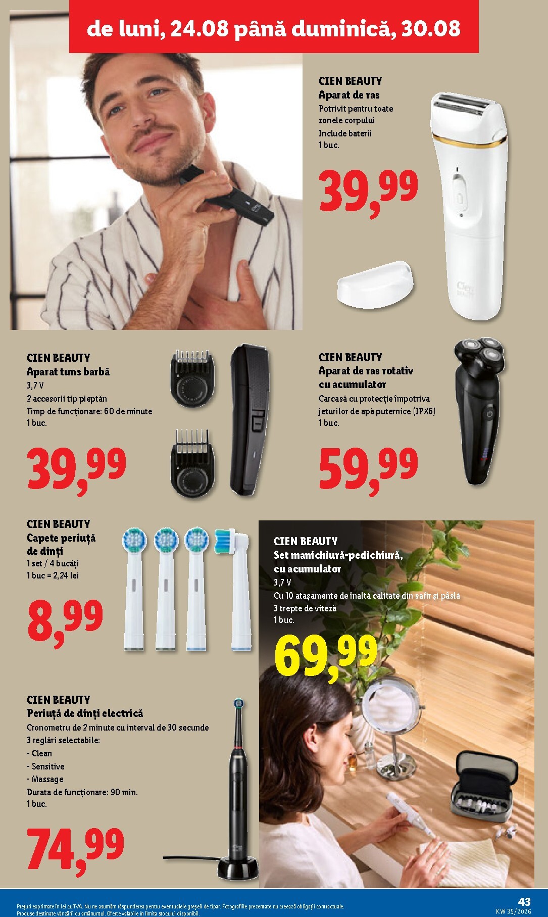 lidl - Lidl pliante pentru săptămâna viitoare de la luni 24.08.2026 până la duminică 30.08.2026 - page: 43