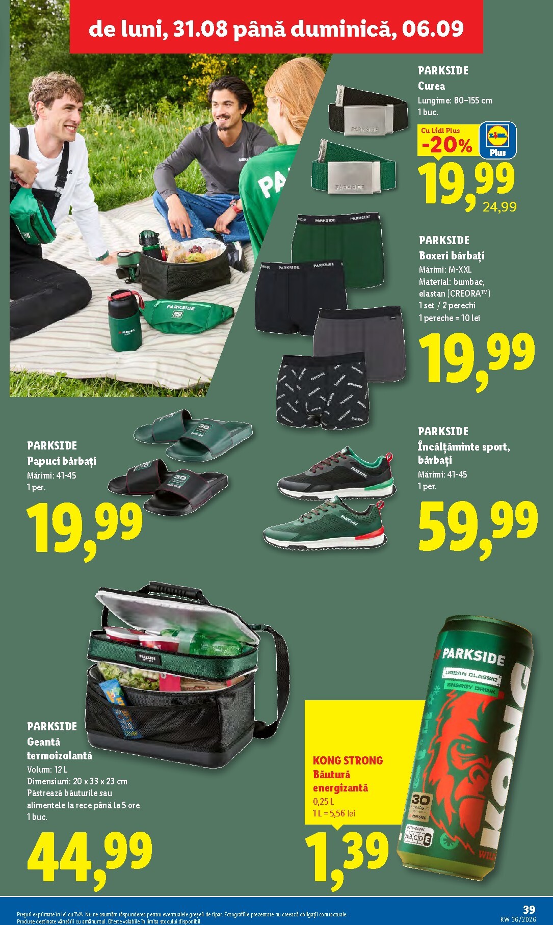lidl - Lidl pliante pentru săptămâna viitoare de la luni 31.08.2026 până la duminică 06.09.2026 - page: 39