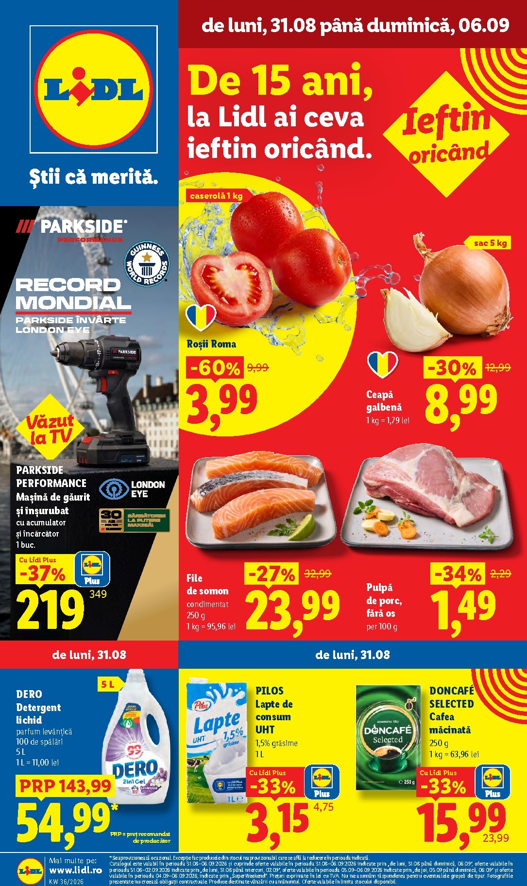 lidl - Lidl pliante pentru săptămâna viitoare de la luni 31.08.2026 până la duminică 06.09.2026