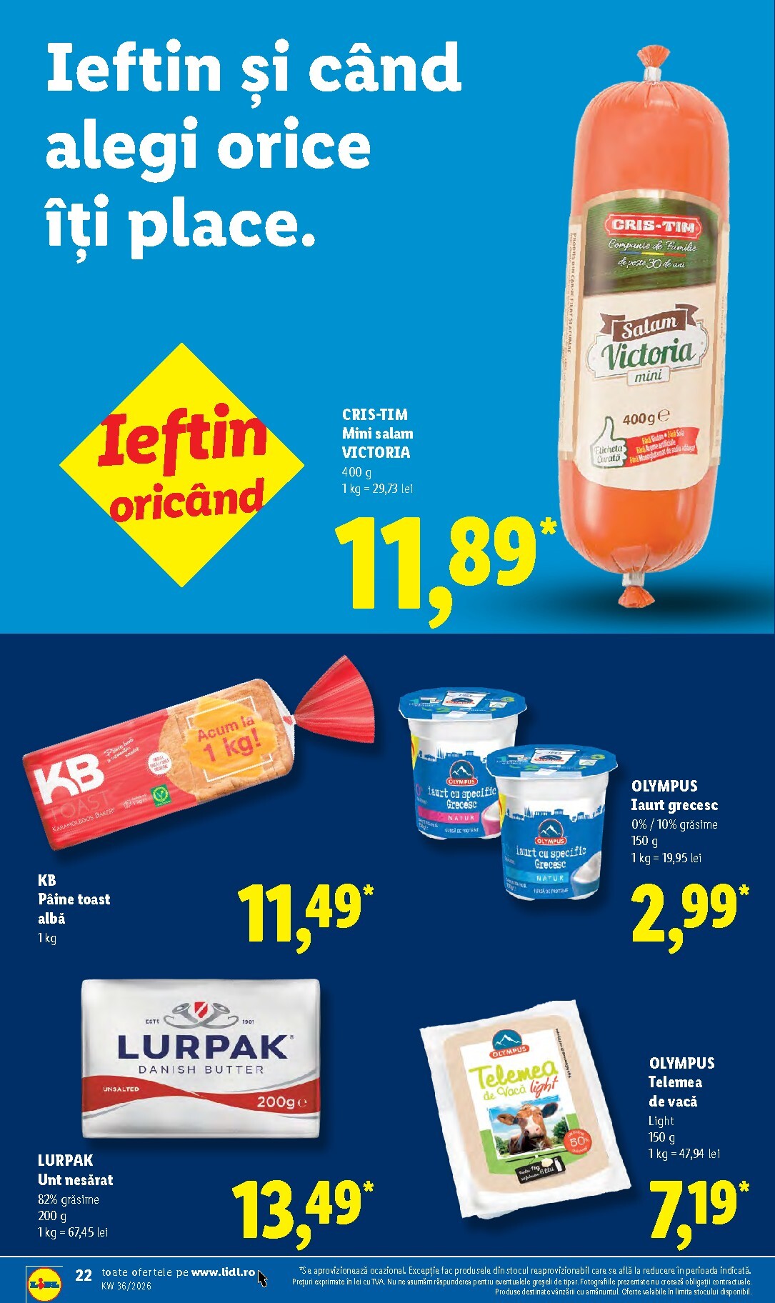 lidl - Lidl pliante pentru săptămâna viitoare de la luni 31.08.2026 până la duminică 06.09.2026 - page: 22