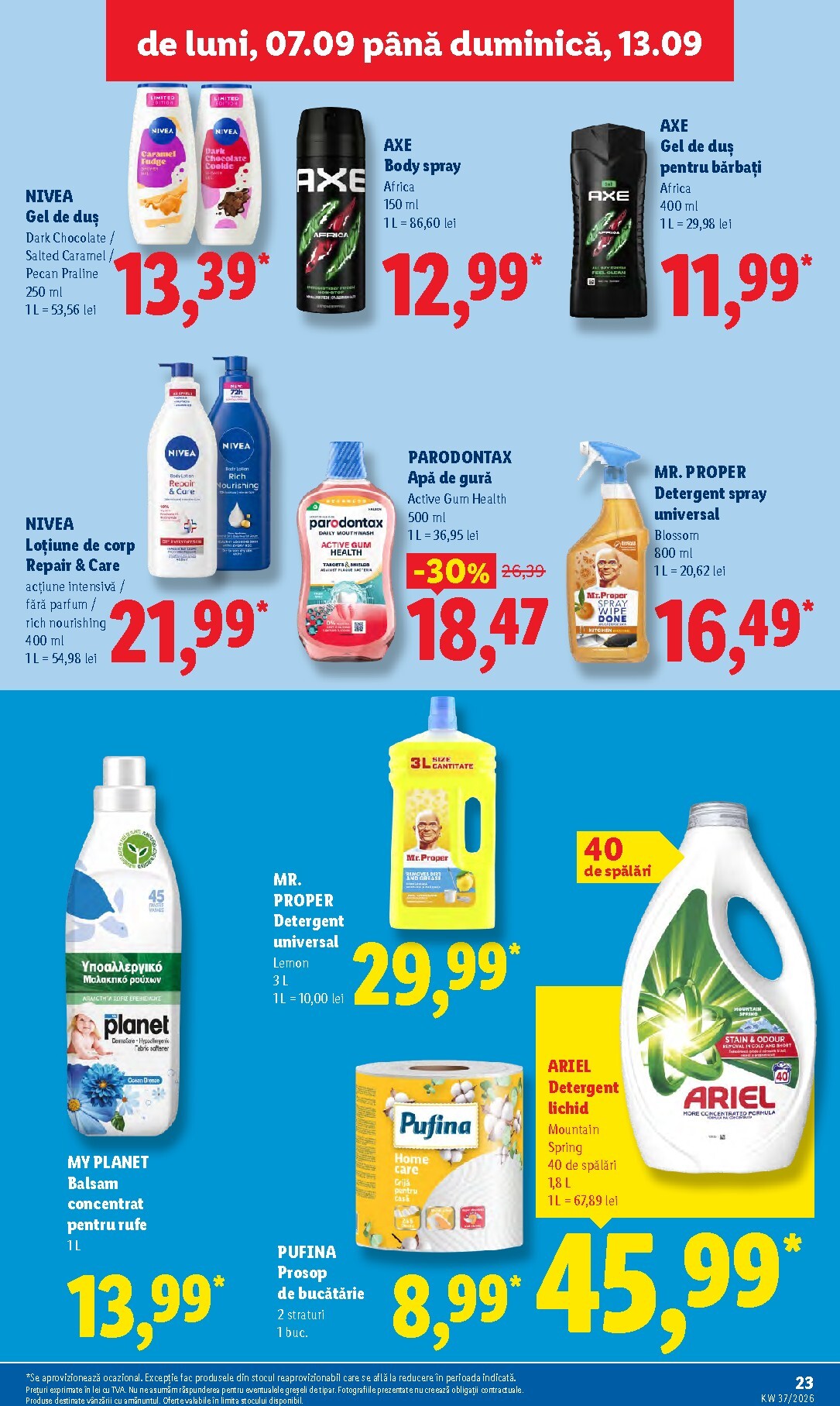 lidl - Lidl pliante pentru săptămâna viitoare de la luni 07.09.2026 până la duminică 13.09.2026 - page: 23