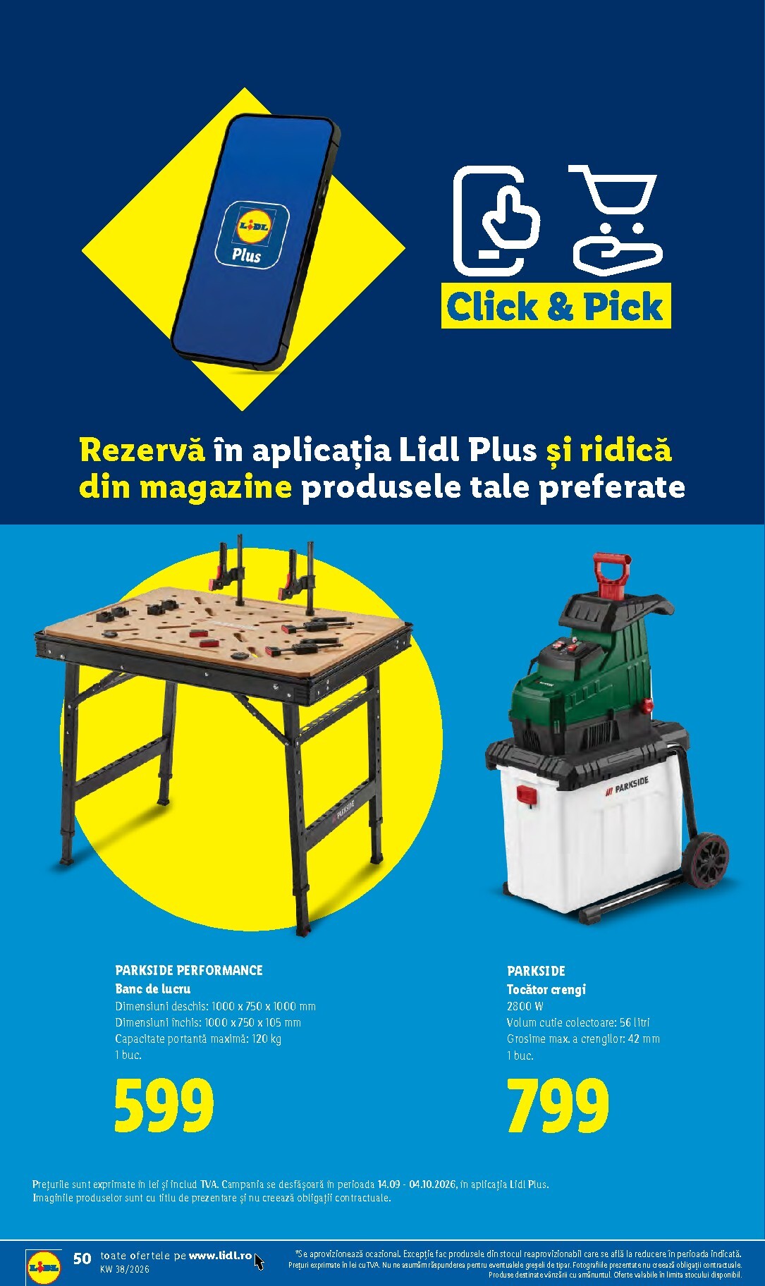 lidl - Lidl pliante pentru săptămâna viitoare de la luni 14.09.2026 până la duminică 20.09.2026 - page: 50