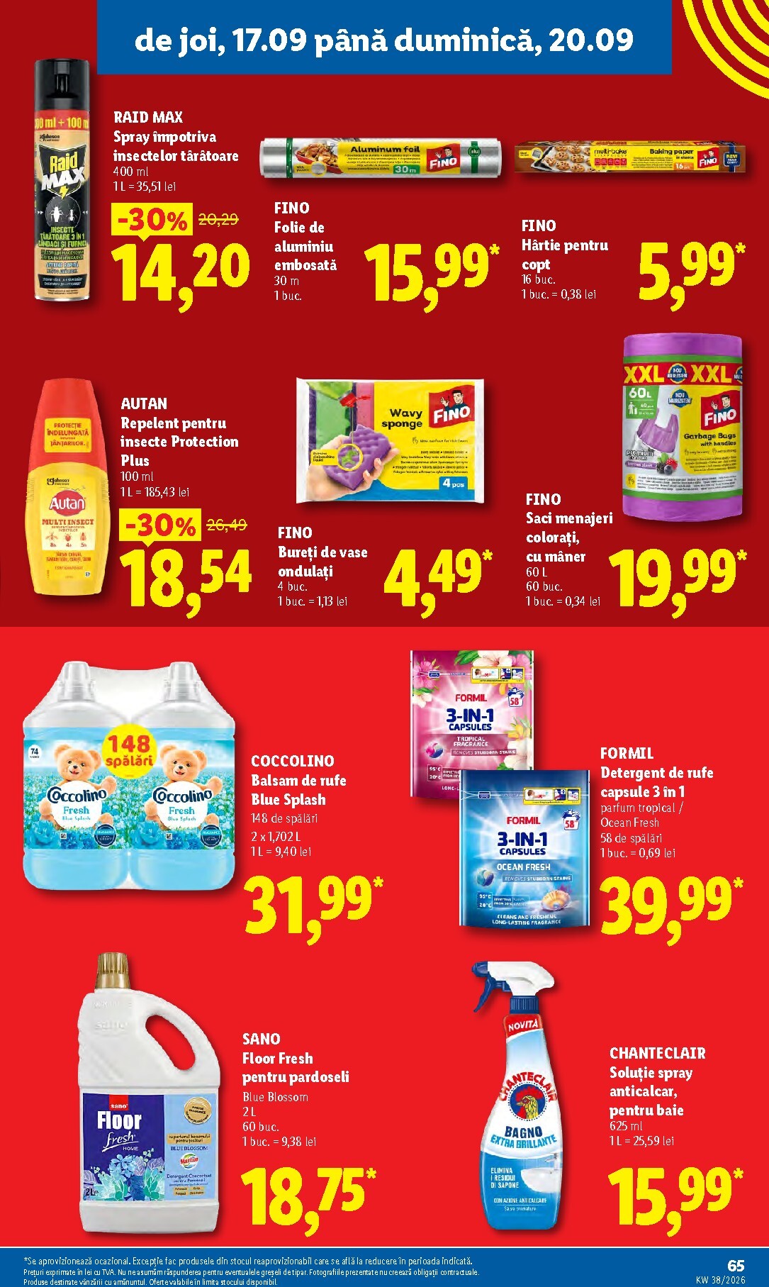 lidl - Lidl pliante pentru săptămâna viitoare de la luni 14.09.2026 până la duminică 20.09.2026 - page: 65