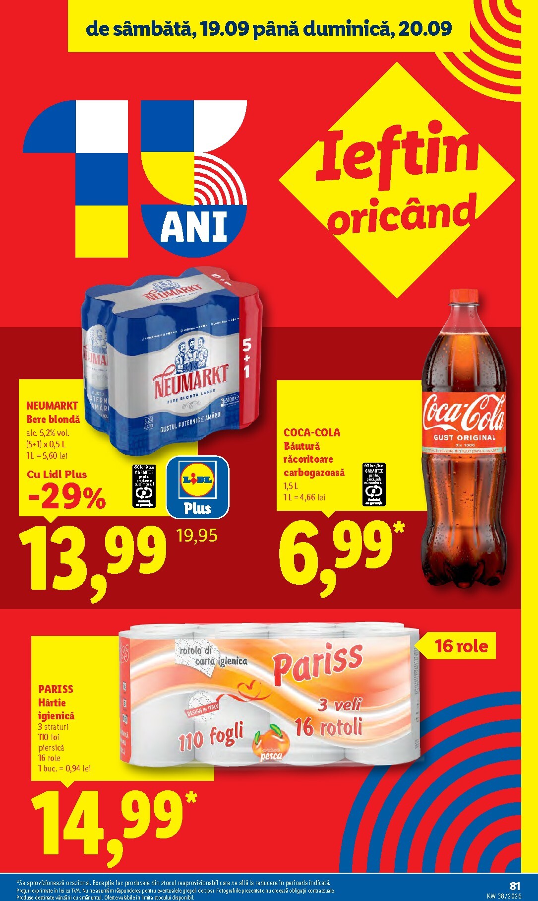 lidl - Lidl pliante pentru săptămâna viitoare de la luni 14.09.2026 până la duminică 20.09.2026 - page: 81