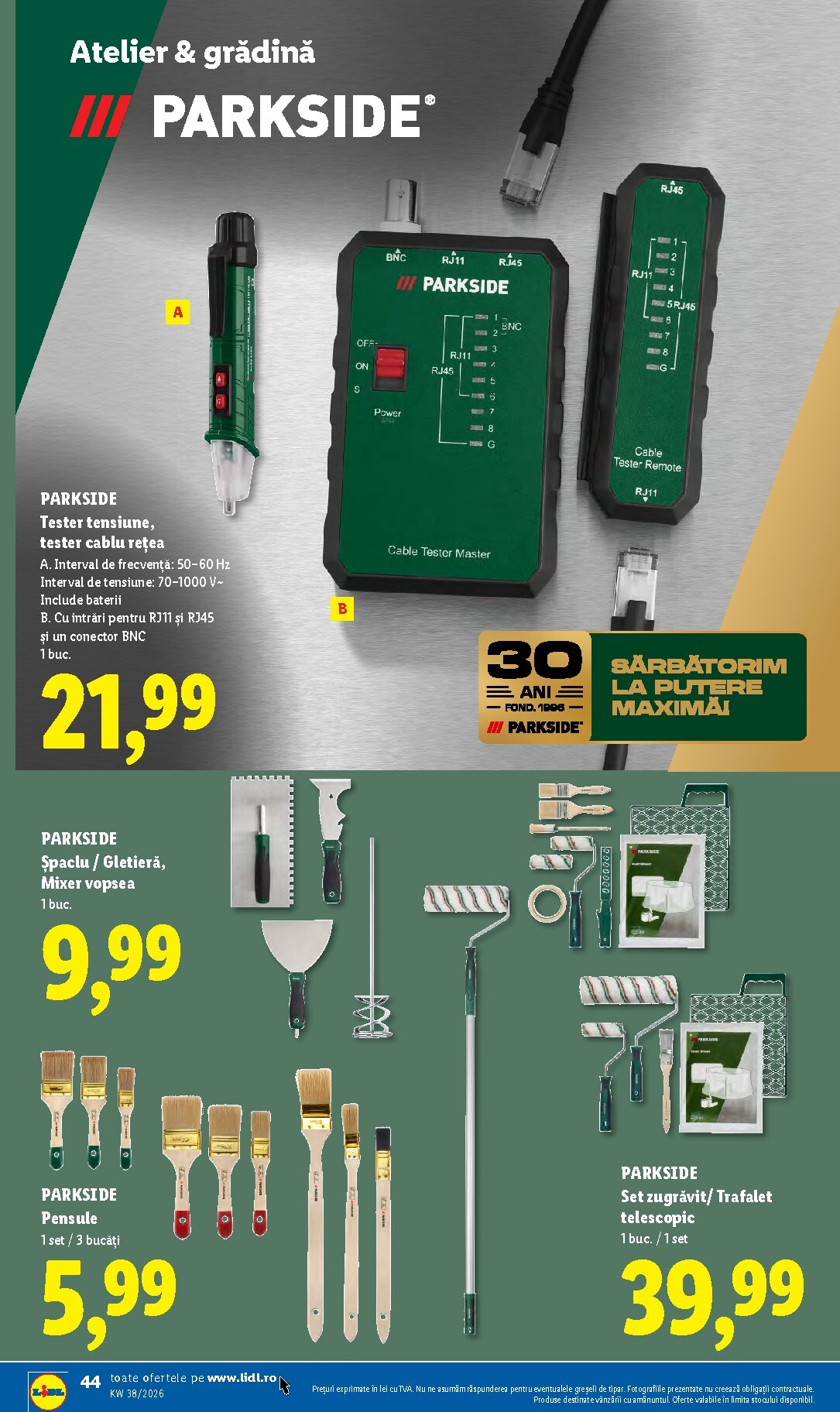 lidl - Lidl pliante pentru săptămâna viitoare de la luni 14.09.2026 până la duminică 20.09.2026 - page: 44