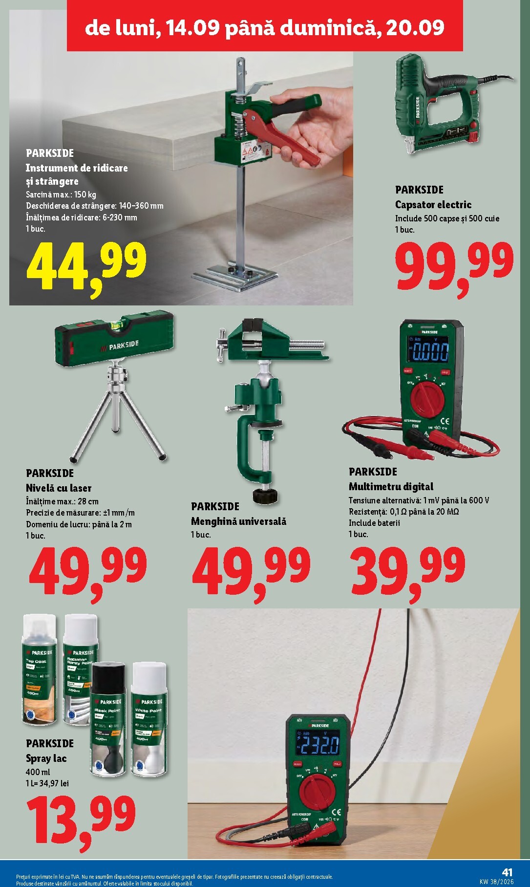 lidl - Lidl pliante pentru săptămâna viitoare de la luni 14.09.2026 până la duminică 20.09.2026 - page: 41