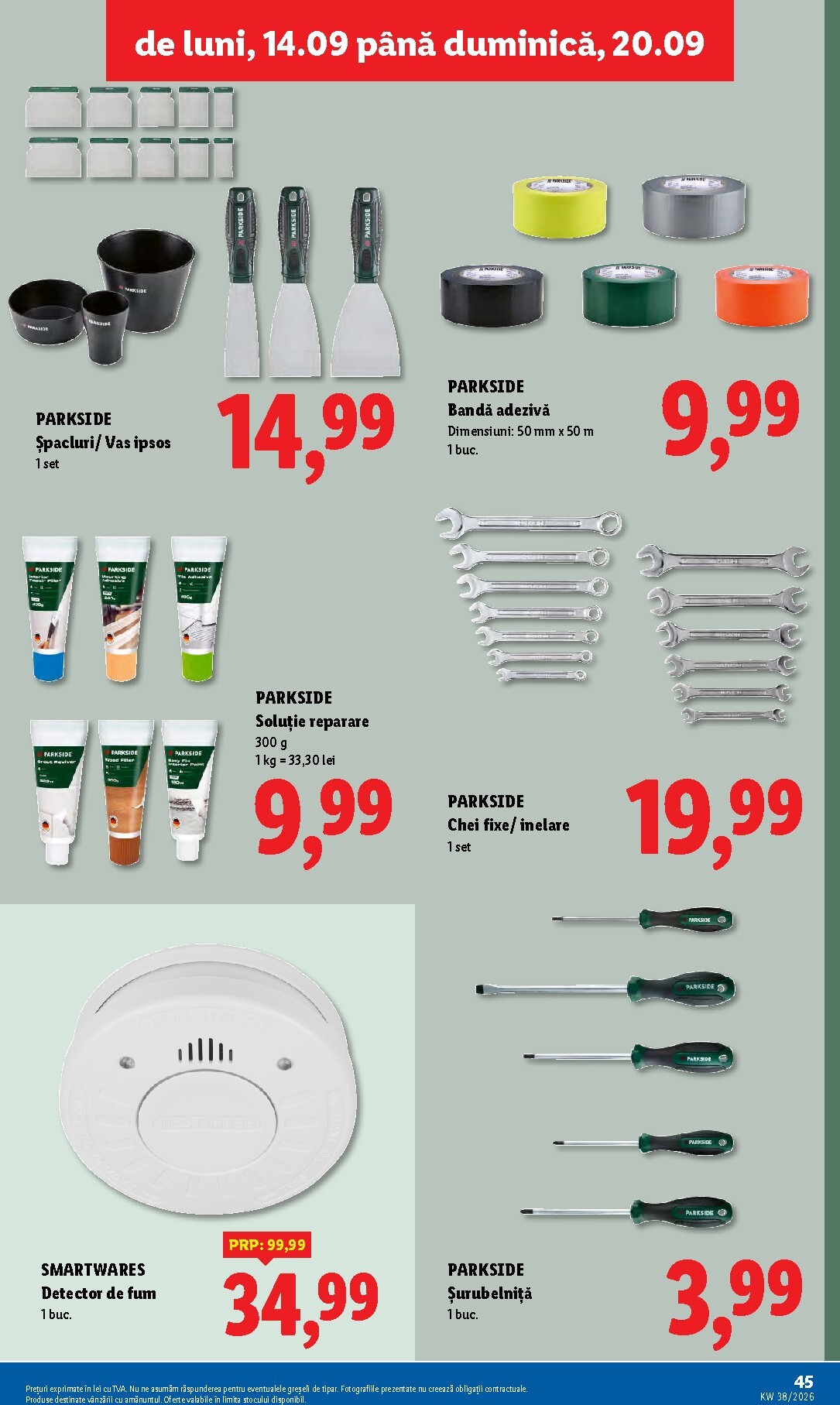 lidl - Lidl pliante pentru săptămâna viitoare de la luni 14.09.2026 până la duminică 20.09.2026 - page: 45