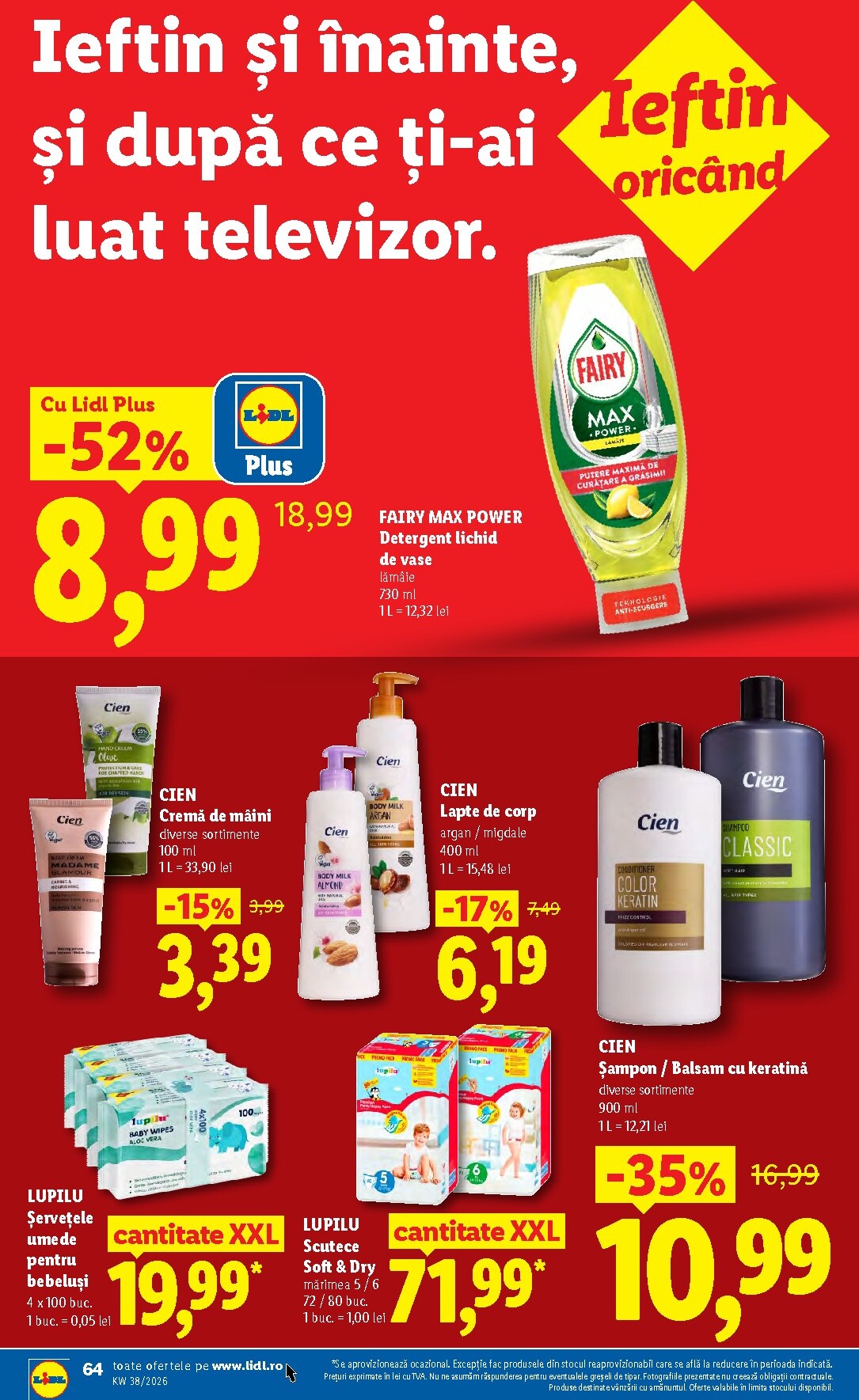 lidl - Lidl pliante pentru săptămâna viitoare de la luni 14.09.2026 până la duminică 20.09.2026 - page: 64