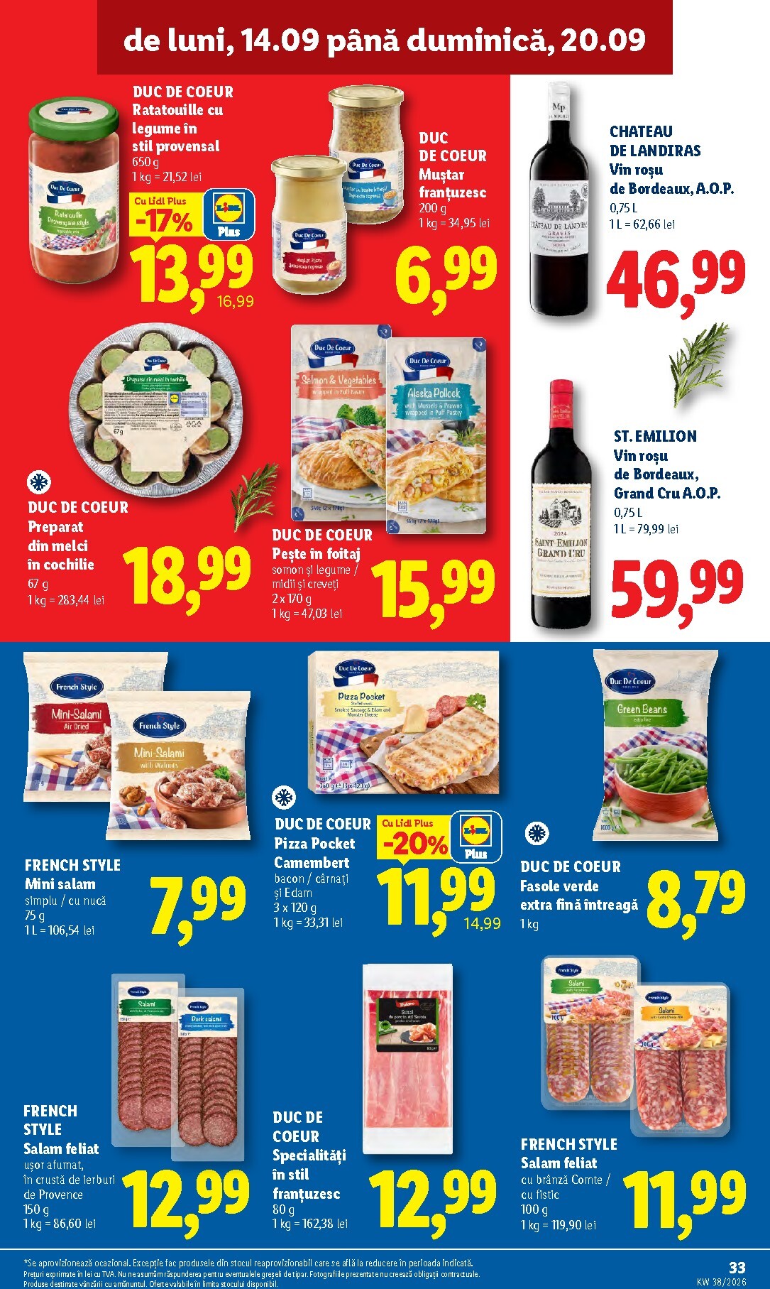 lidl - Lidl pliante pentru săptămâna viitoare de la luni 14.09.2026 până la duminică 20.09.2026 - page: 33