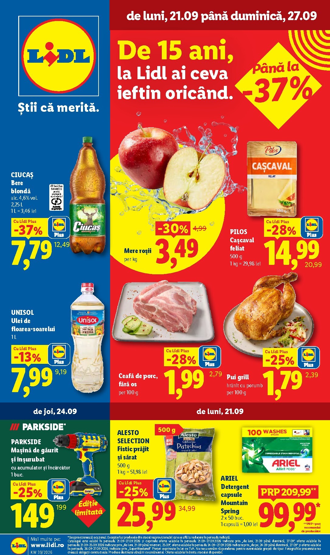 lidl - Lidl pliante pentru săptămâna viitoare de la luni 21.09.2026 până la duminică 27.09.2026