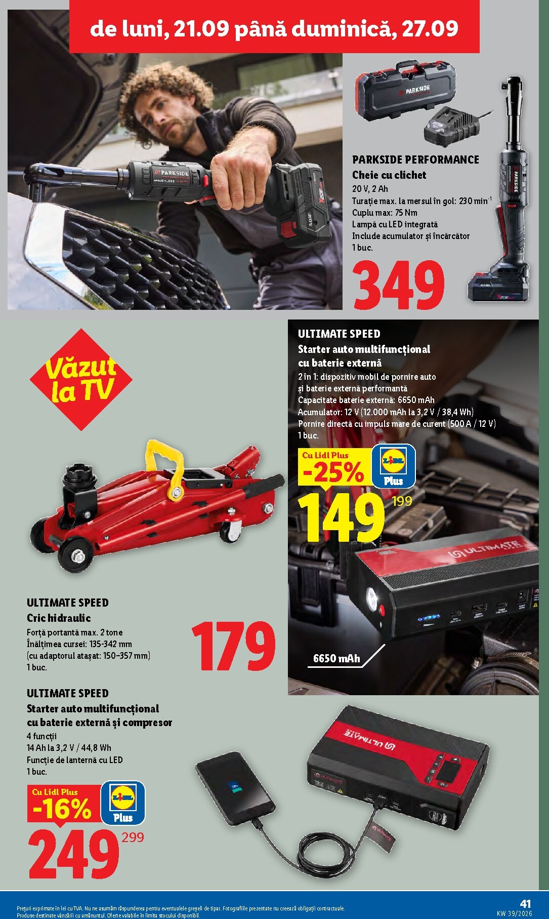 lidl - Lidl pliante pentru săptămâna viitoare de la luni 21.09.2026 până la duminică 27.09.2026 - page: 41
