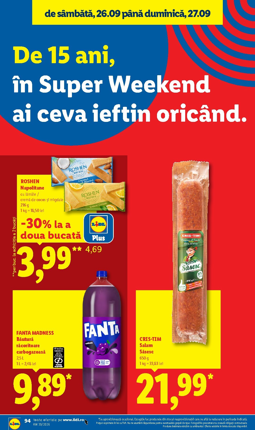 lidl - Lidl pliante pentru săptămâna viitoare de la luni 21.09.2026 până la duminică 27.09.2026 - page: 94