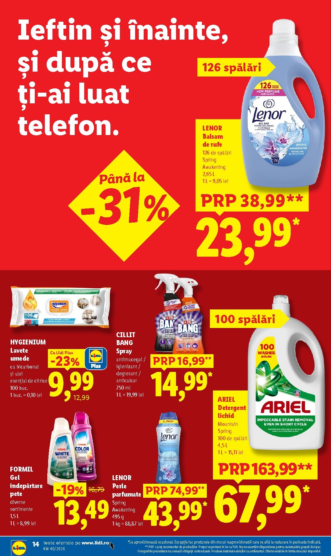 lidl - Lidl pliante pentru săptămâna viitoare de la luni 28.09.2026 până la duminică 04.10.2026 - page: 14