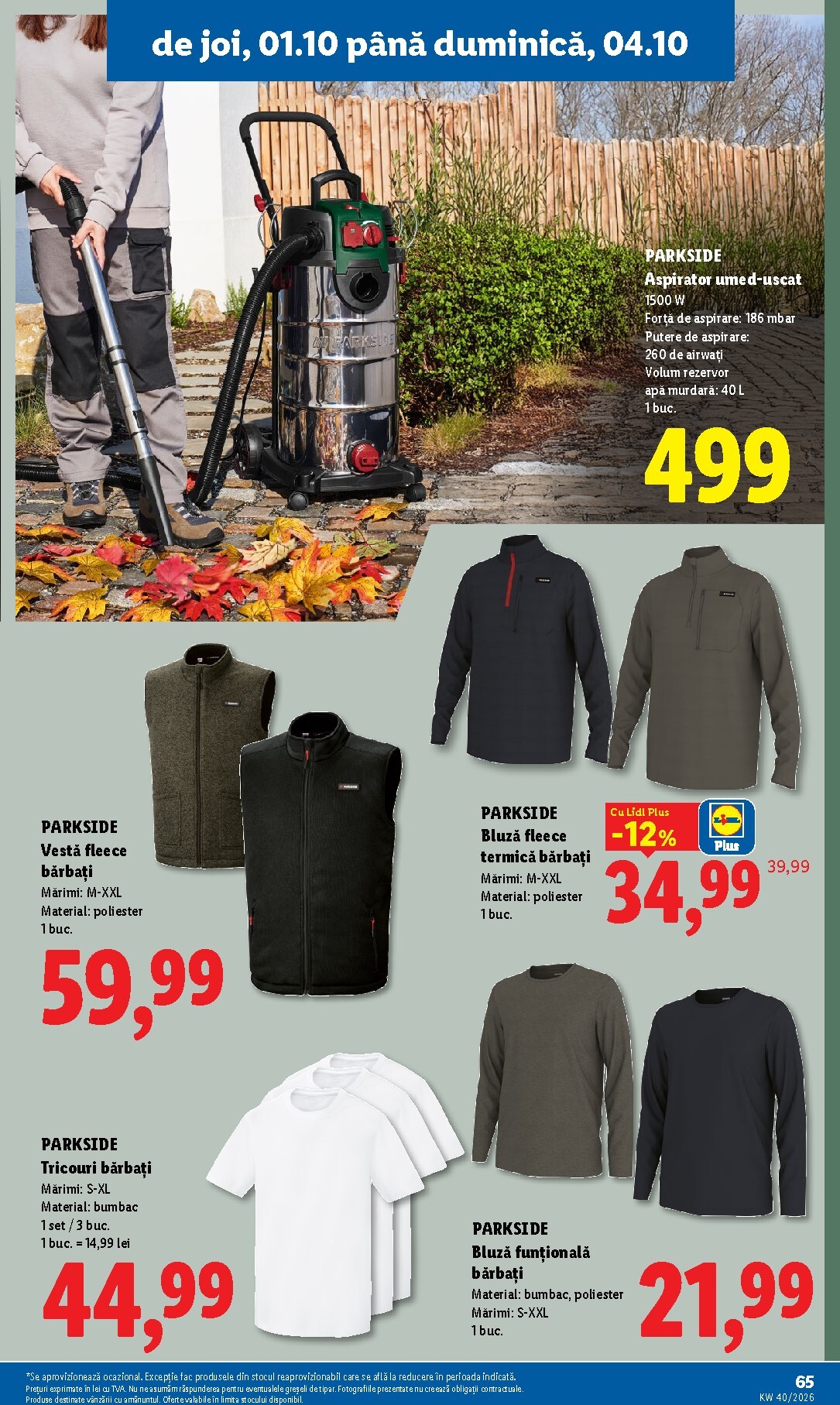 lidl - Lidl pliante pentru săptămâna viitoare de la luni 28.09.2026 până la duminică 04.10.2026 - page: 65
