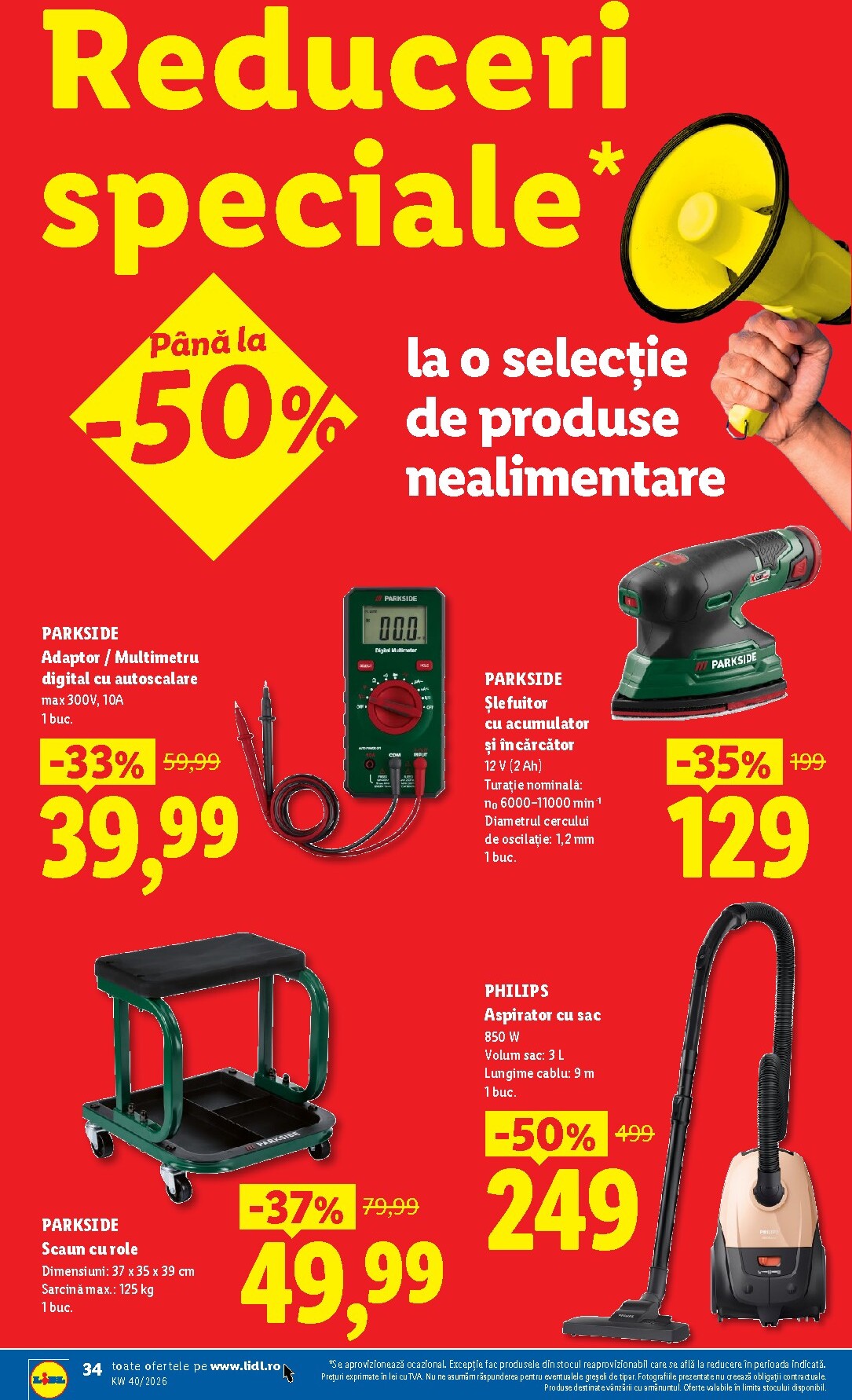 lidl - Lidl pliante pentru săptămâna viitoare de la luni 28.09.2026 până la duminică 04.10.2026 - page: 34